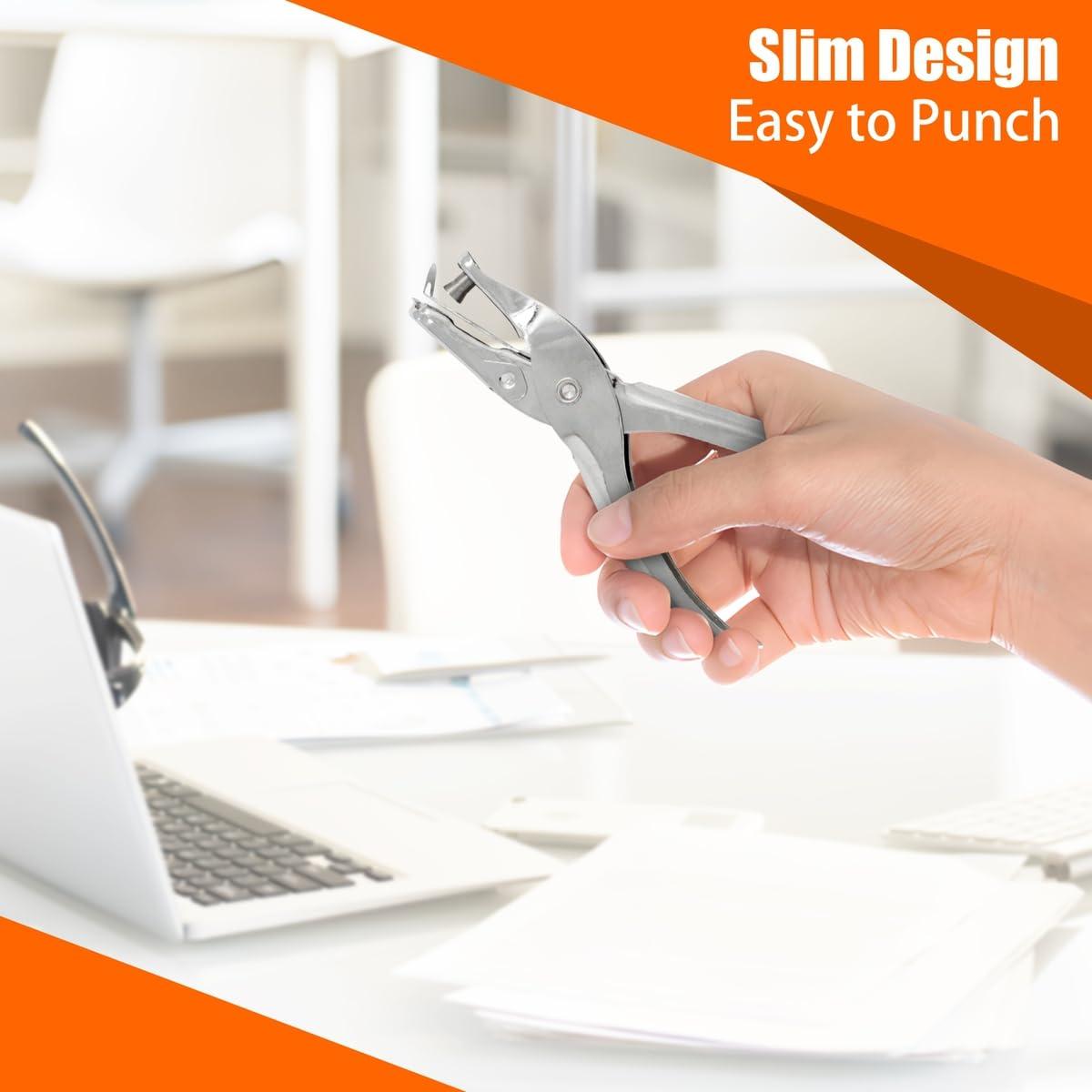 Perforadora de Papel The Mega Deals 1 Agujero Plateada