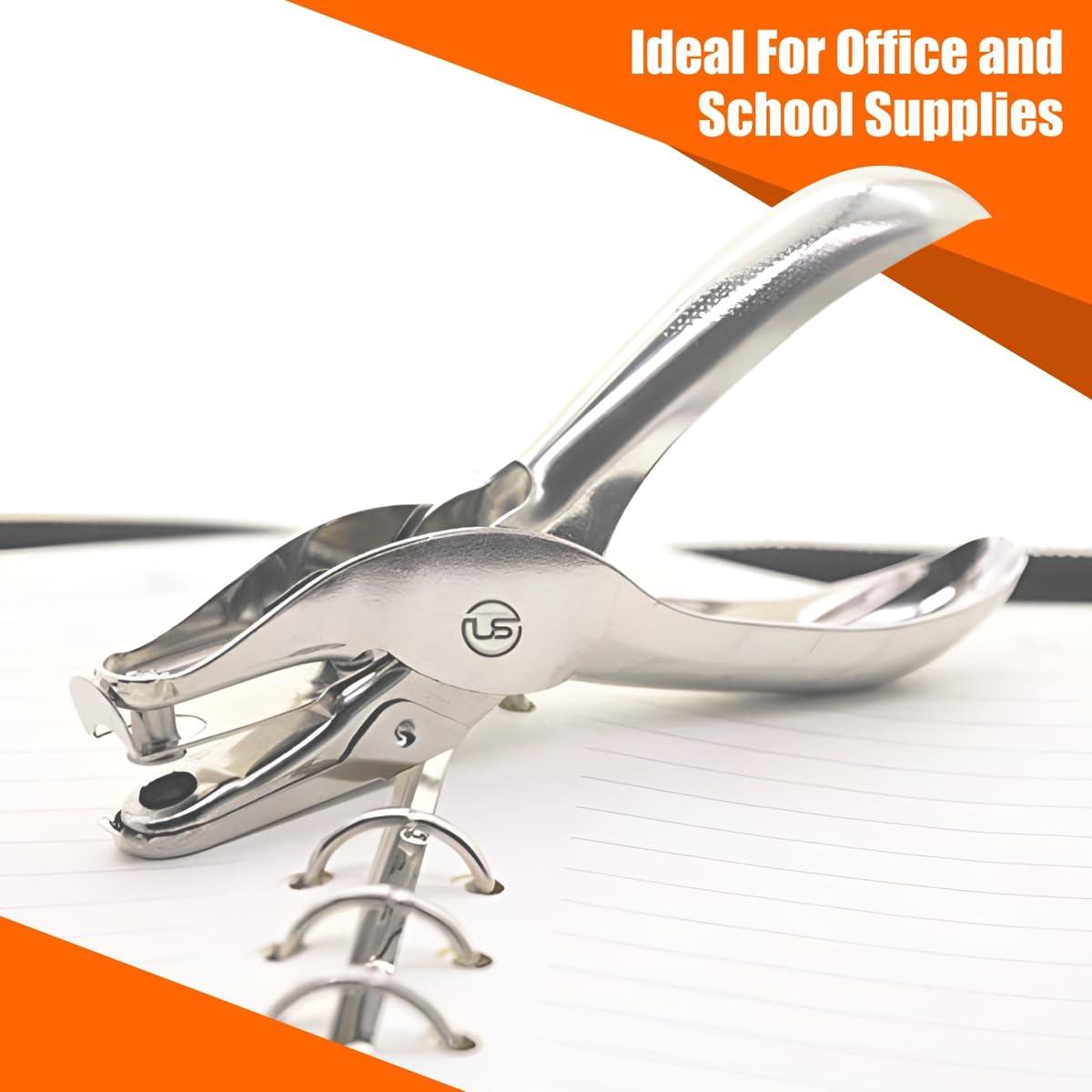 Perforadora de Papel The Mega Deals 1 Agujero Plateada