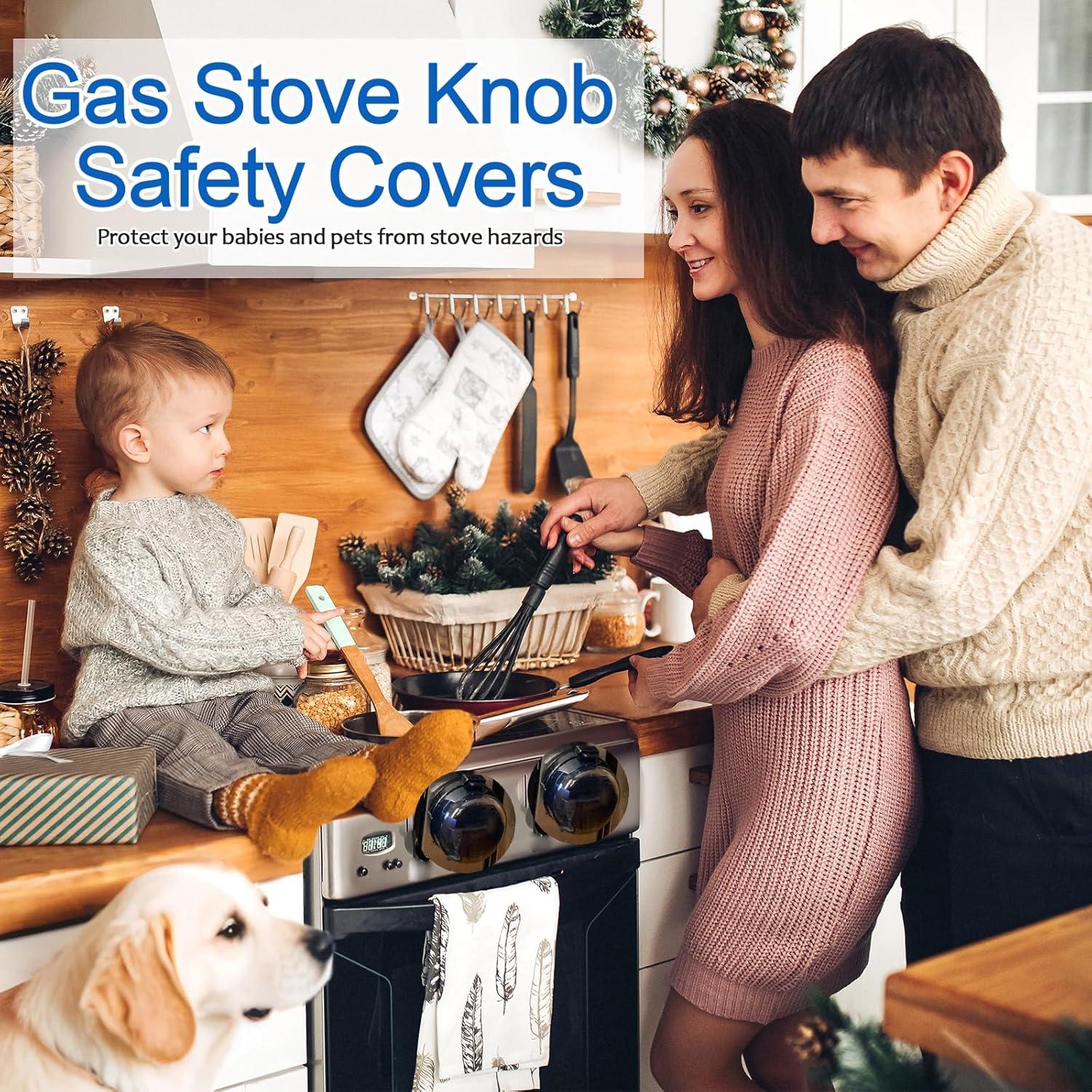 Cubiertas de perillas de estufa MCOTOP - Seguridad infantil - 5 unidades