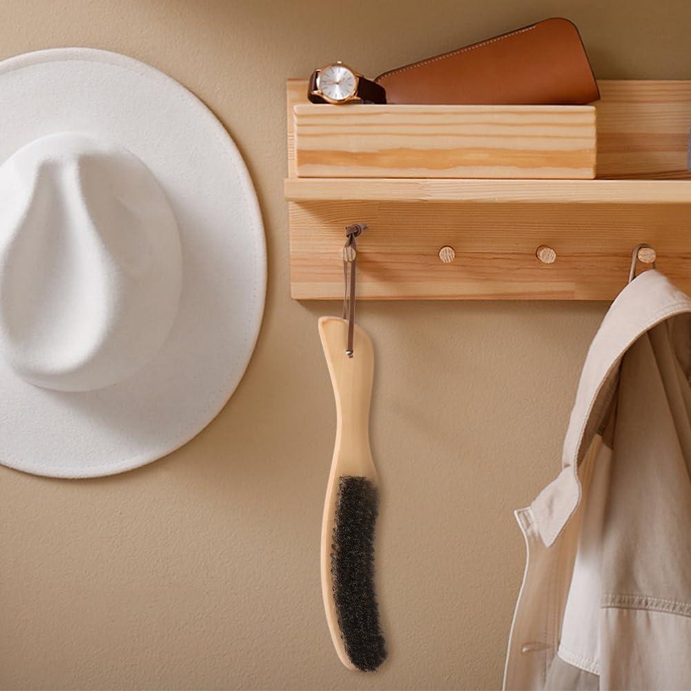 Kit de limpieza para sombreros Trasylph - 4 piezas, madera y esponja