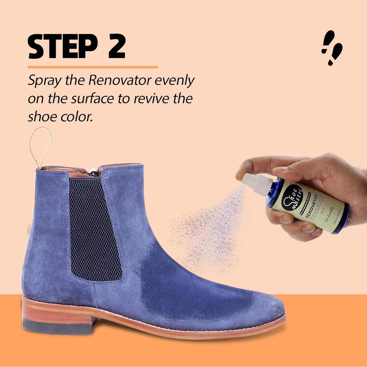 Renovador de Zapatos Shoe Mistri Spray Pulidor Ecológico 900ml