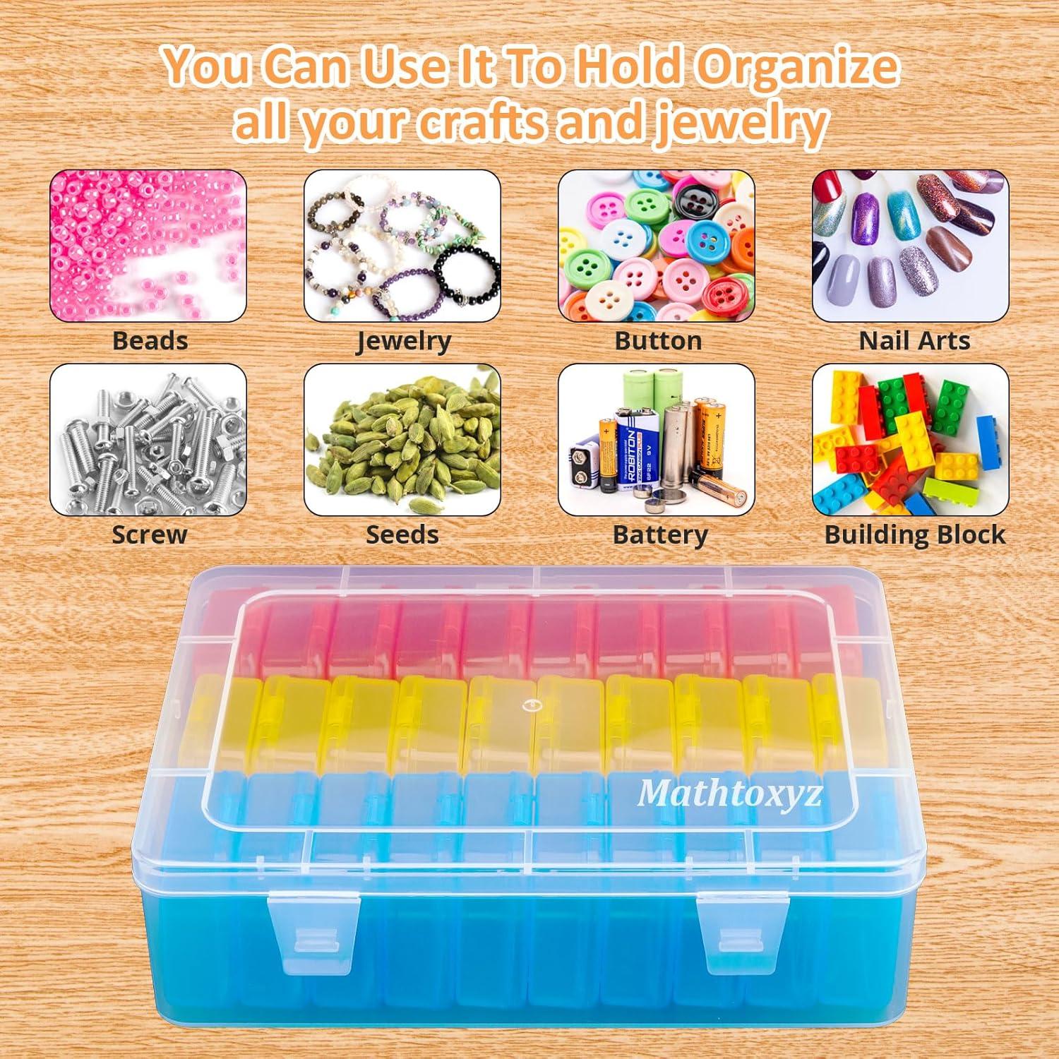 Caja Organizadora de Perlas Mathtoxyz 31 Piezas Transparente