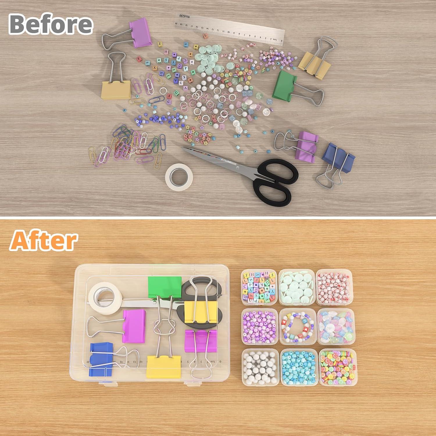 Caja Organizadora de Perlas Mathtoxyz 31 Piezas Transparente