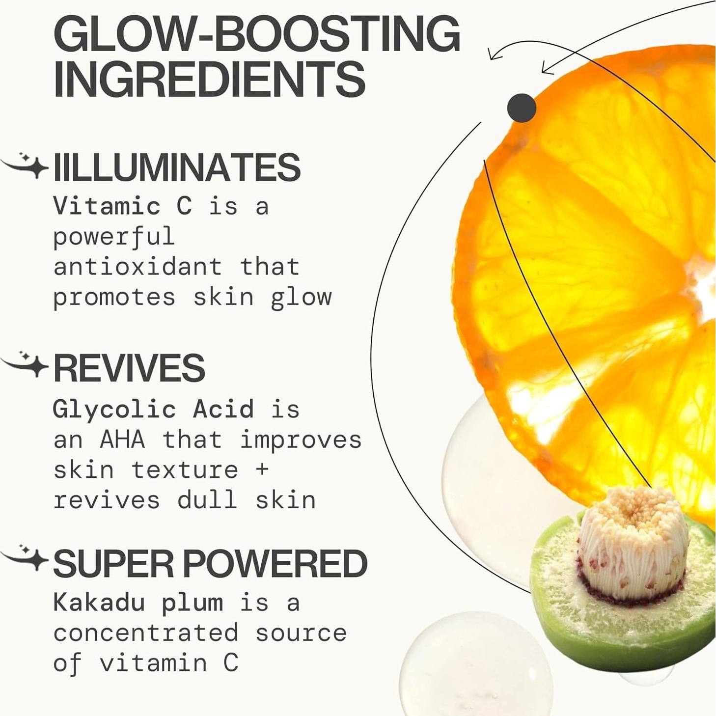 Suero Facial Glow Baby Pacifica - Vitamina C y AHA 109g