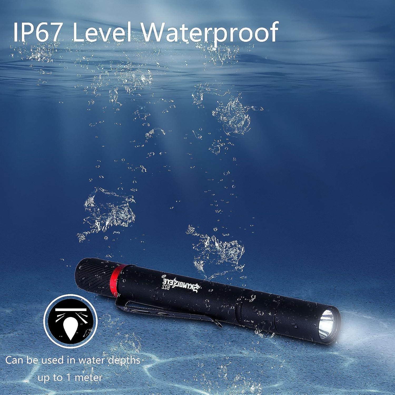 Paquete de 2 Linternas de Bolígrafo LED CASTNOO IP67