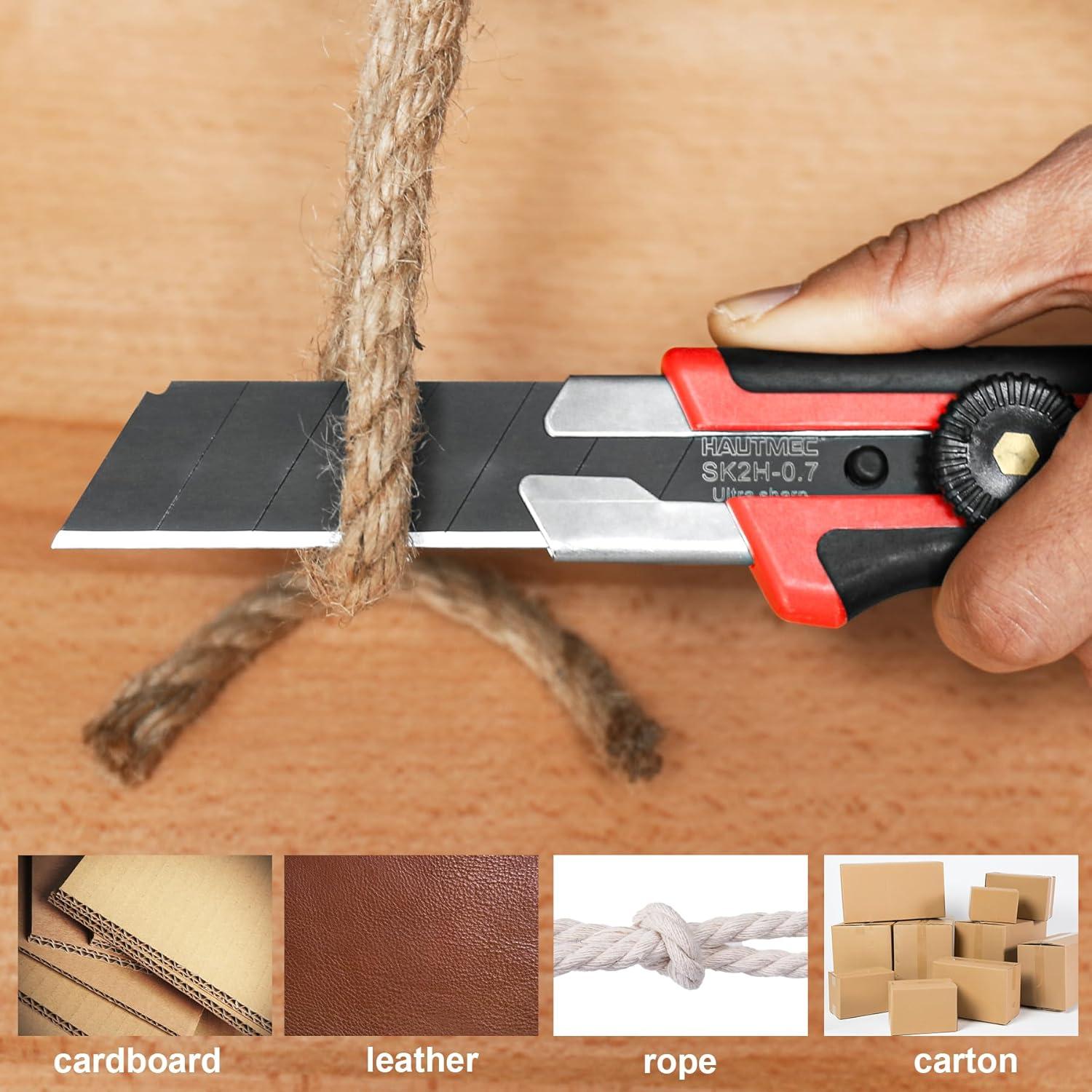 Cuchillo Utilitario Extra Pesado HAUTMEC 25mm Antideslizante