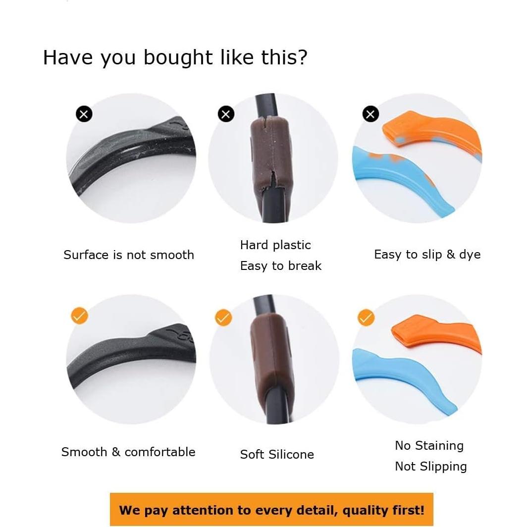 Gancho para Gafas de Silicona Antideslizante Storescent - Par de 2