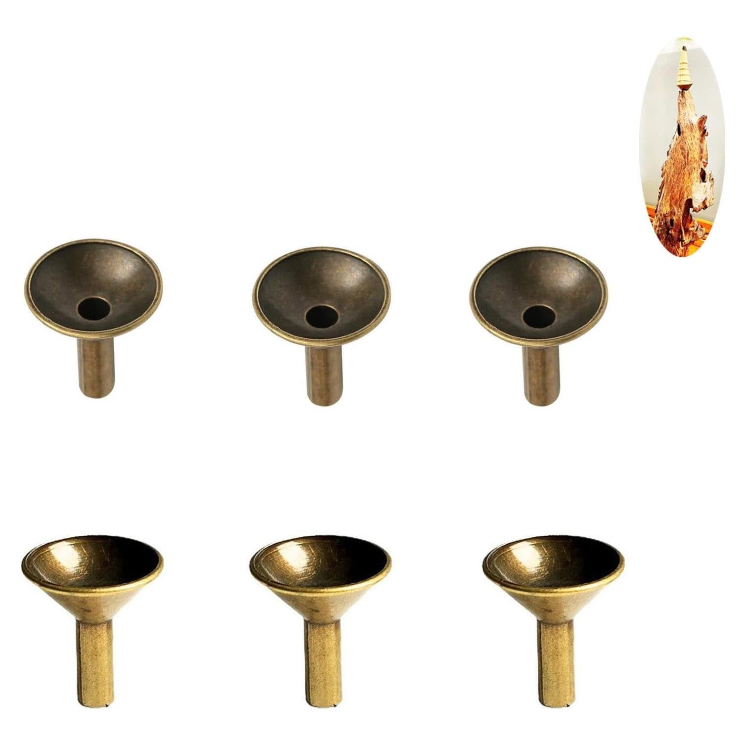 Soporte de Incienso NentMent 6 Piezas Metal Cónico 2x2x2.1cm