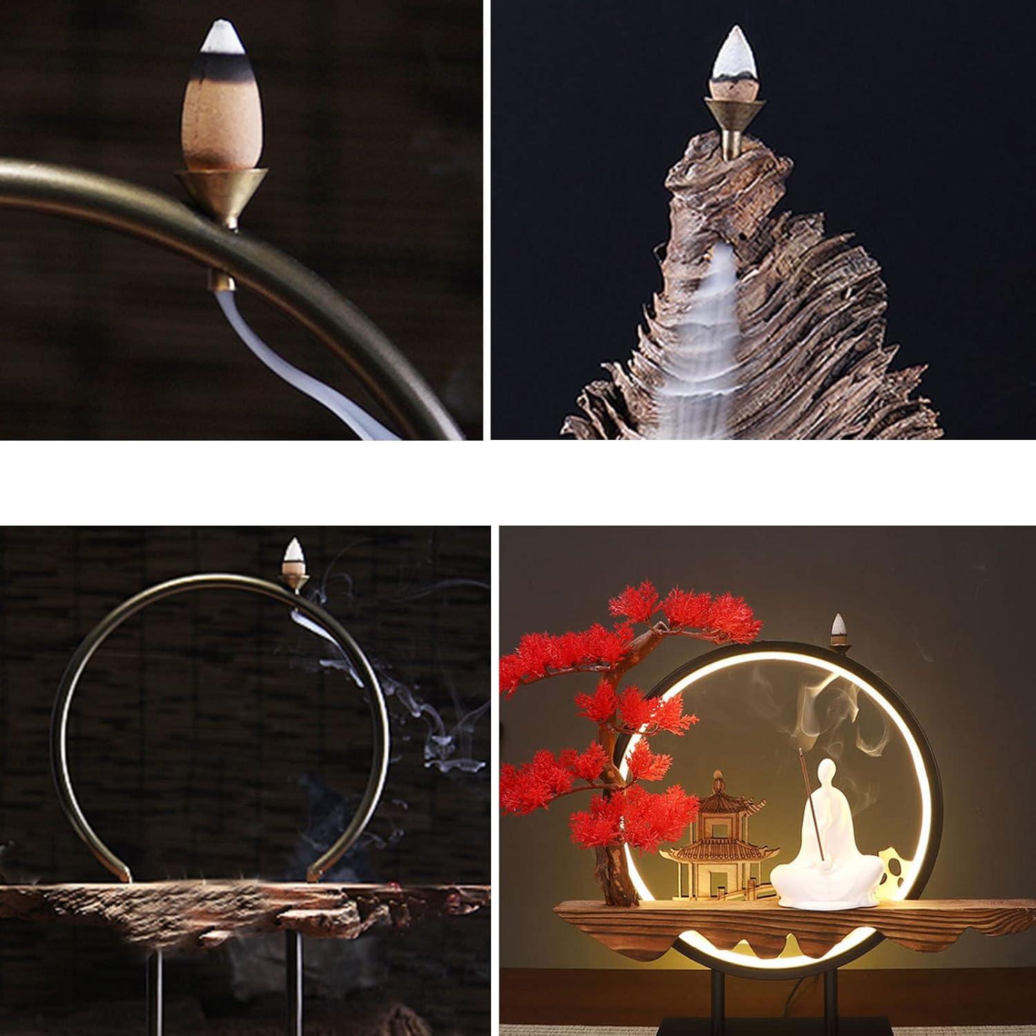 Soporte de Incienso NentMent 6 Piezas Metal Cónico 2x2x2.1cm