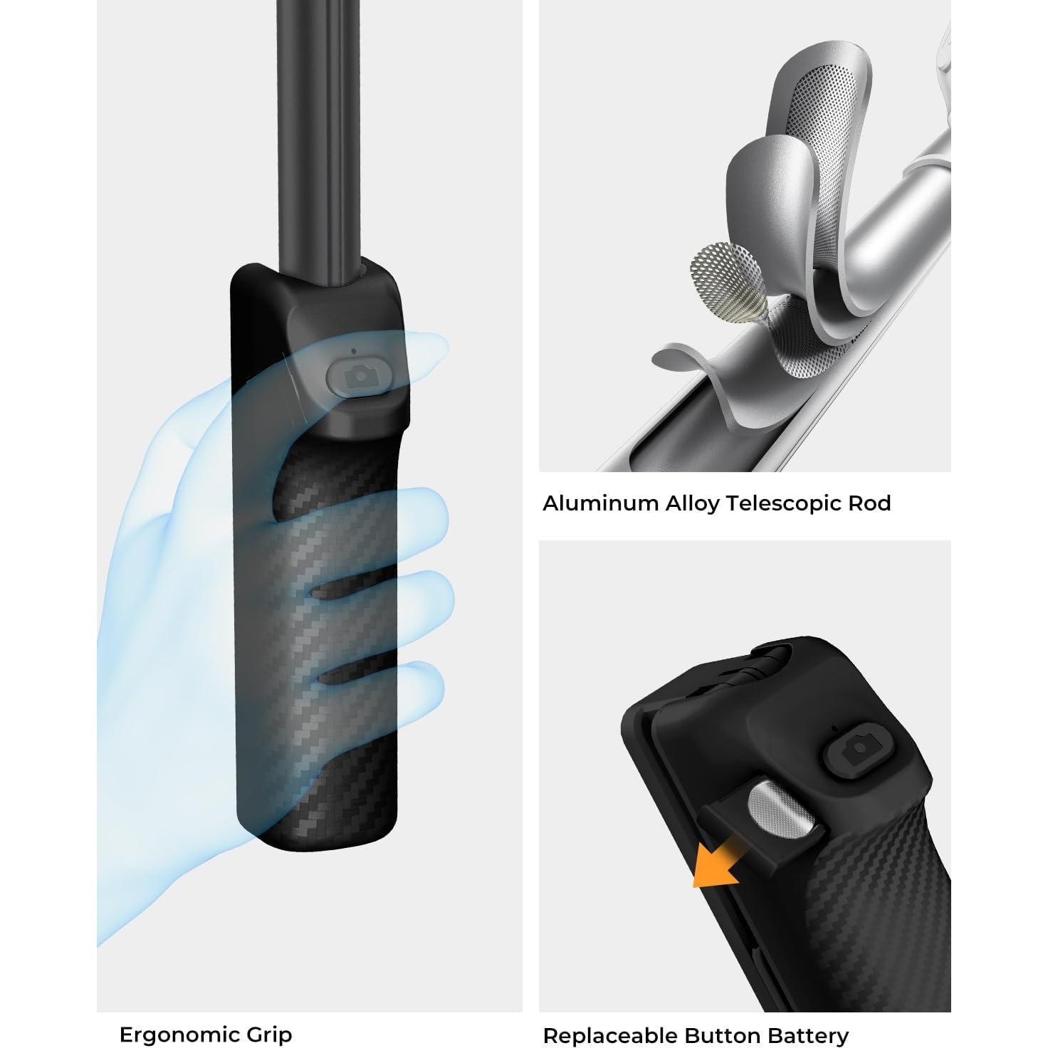 Selfie Stick Plegable SupeDesk I8 con Control Remoto Inalámbrico