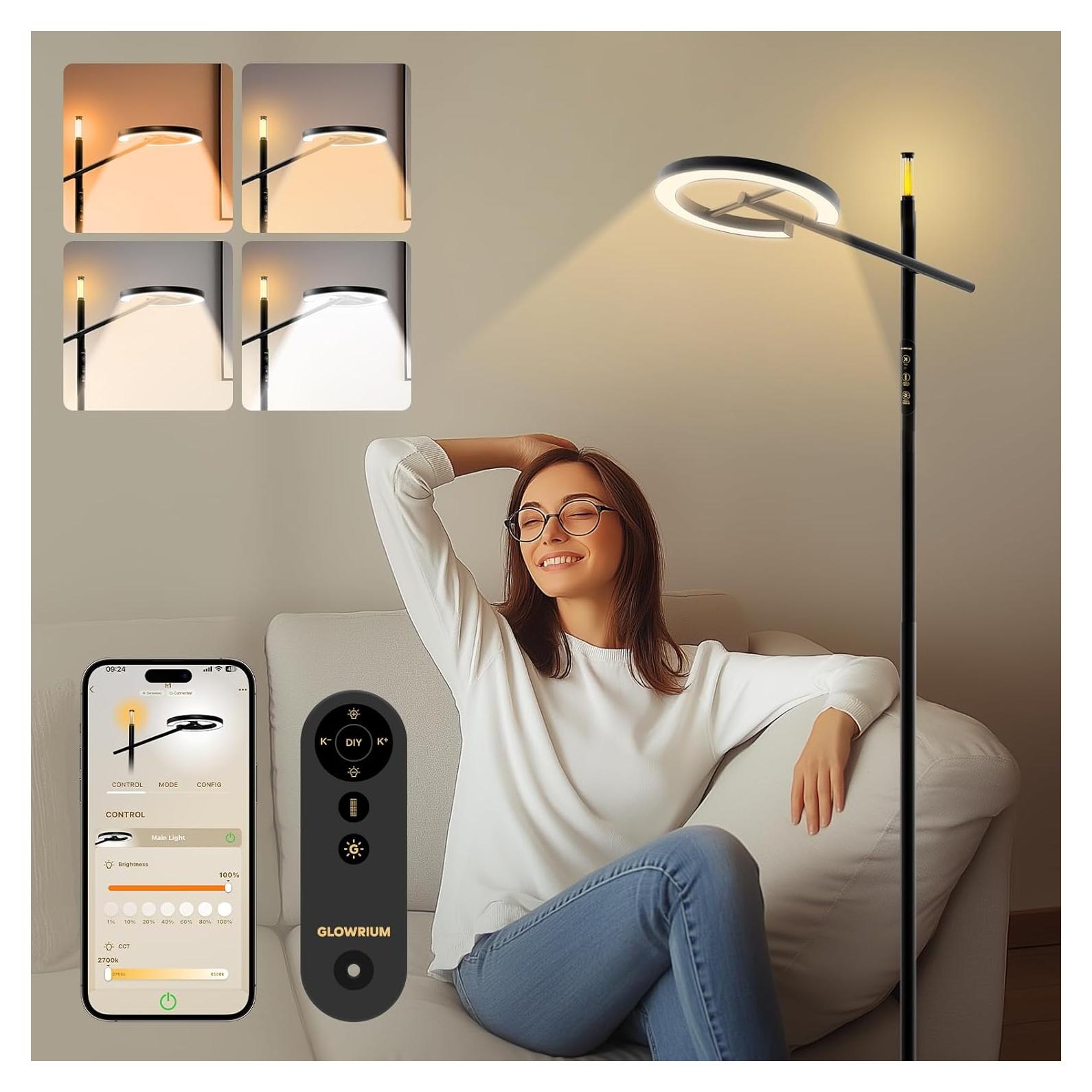 Lámpara de Terapia de Luz GLOWRIUM H1 10000 Lux Regulable