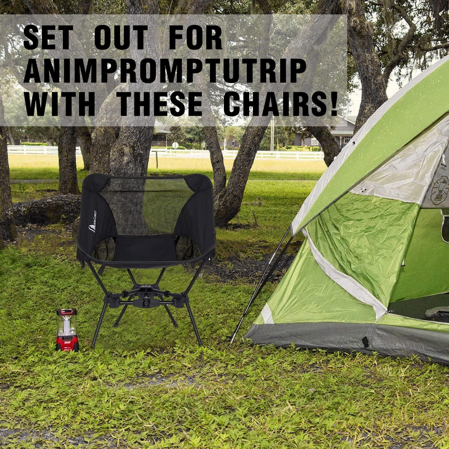 Silla de Camping Plegable MOON LENCE Triángulo 2 Paquete