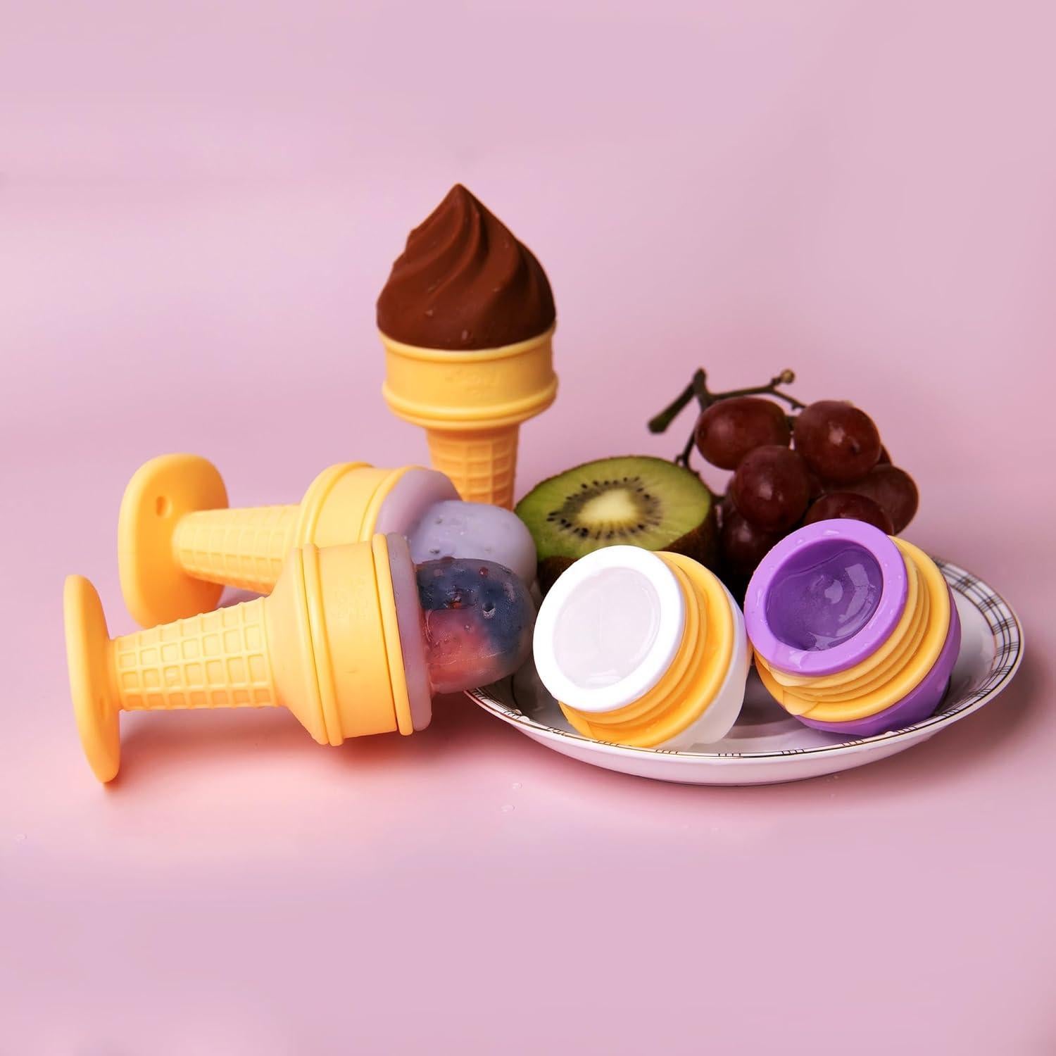 Alimentador de Frutas y Mordedor Smily Mia - Silicona BPA Free