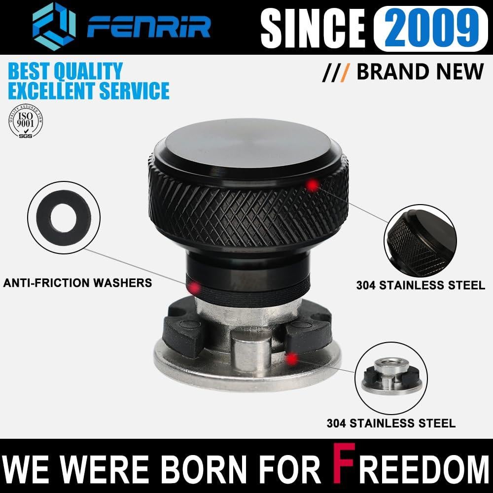 Kit Tornillo Liberación Rápida Fenrir Acero Inoxidable Negro