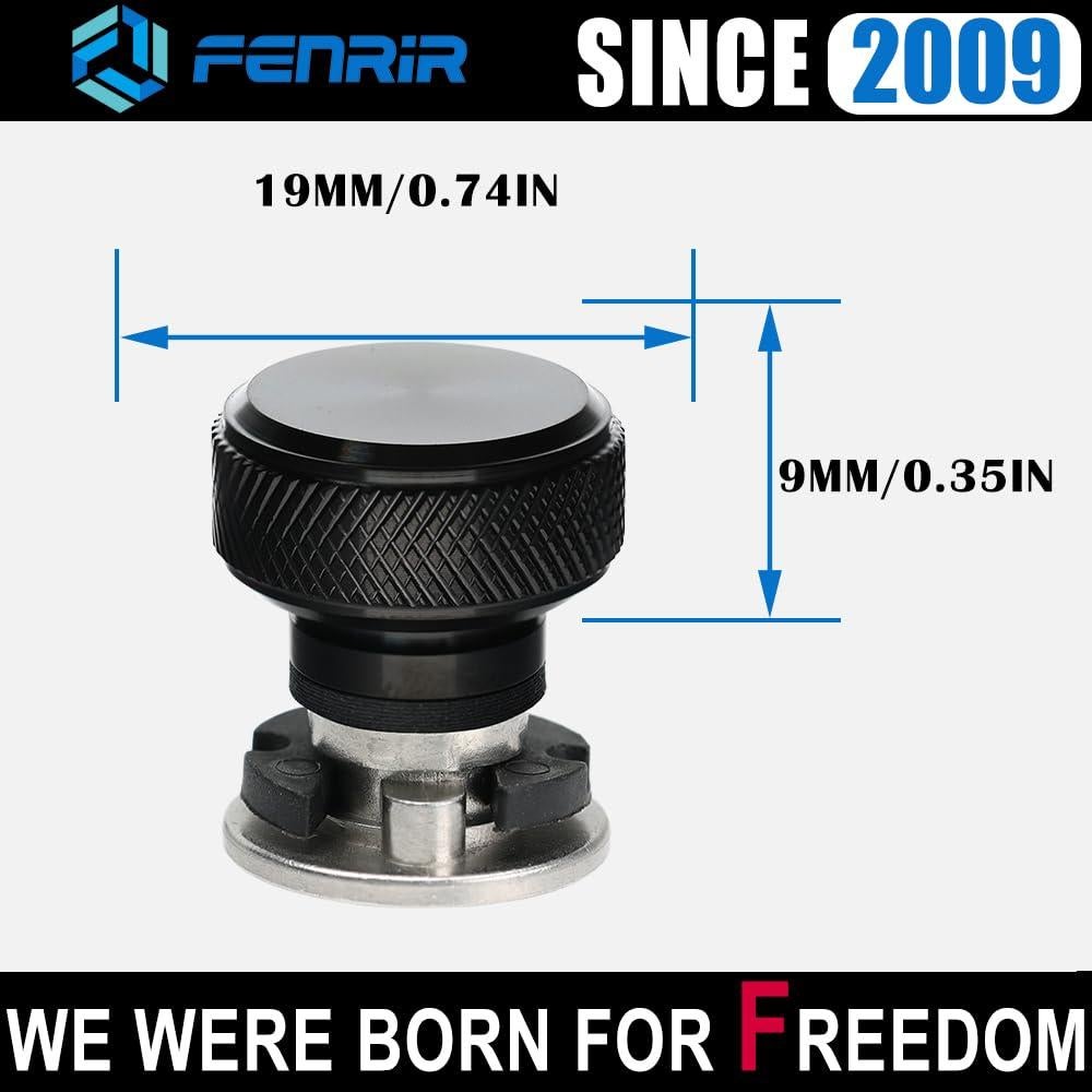 Kit Tornillo Liberación Rápida Fenrir Acero Inoxidable Negro