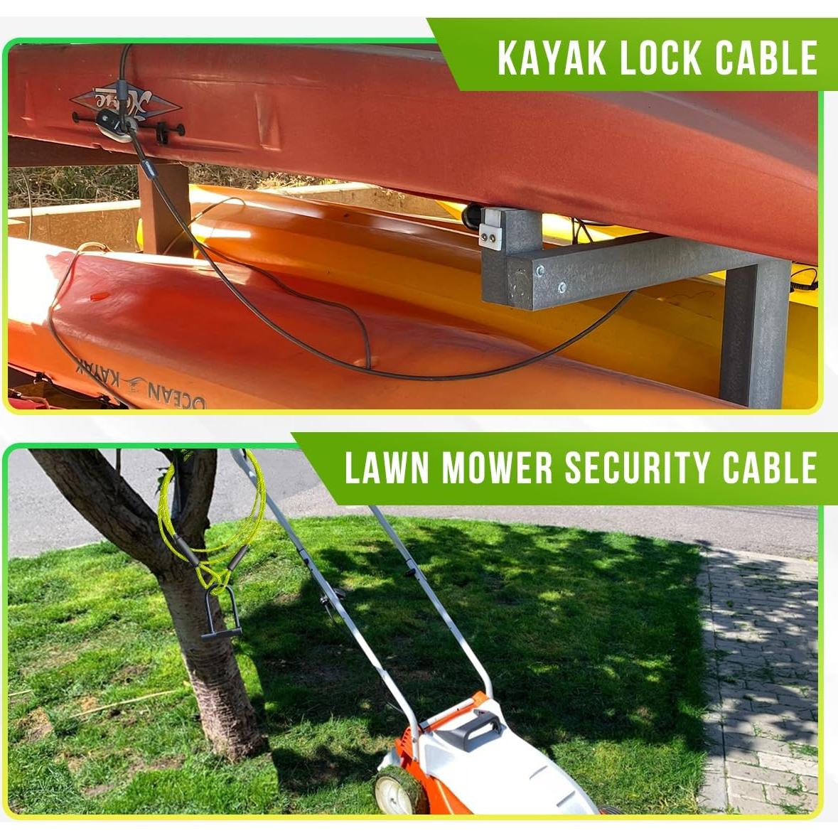 Candado de Cable de Seguridad GOLDEN COCK 7FT Acero Trenzado