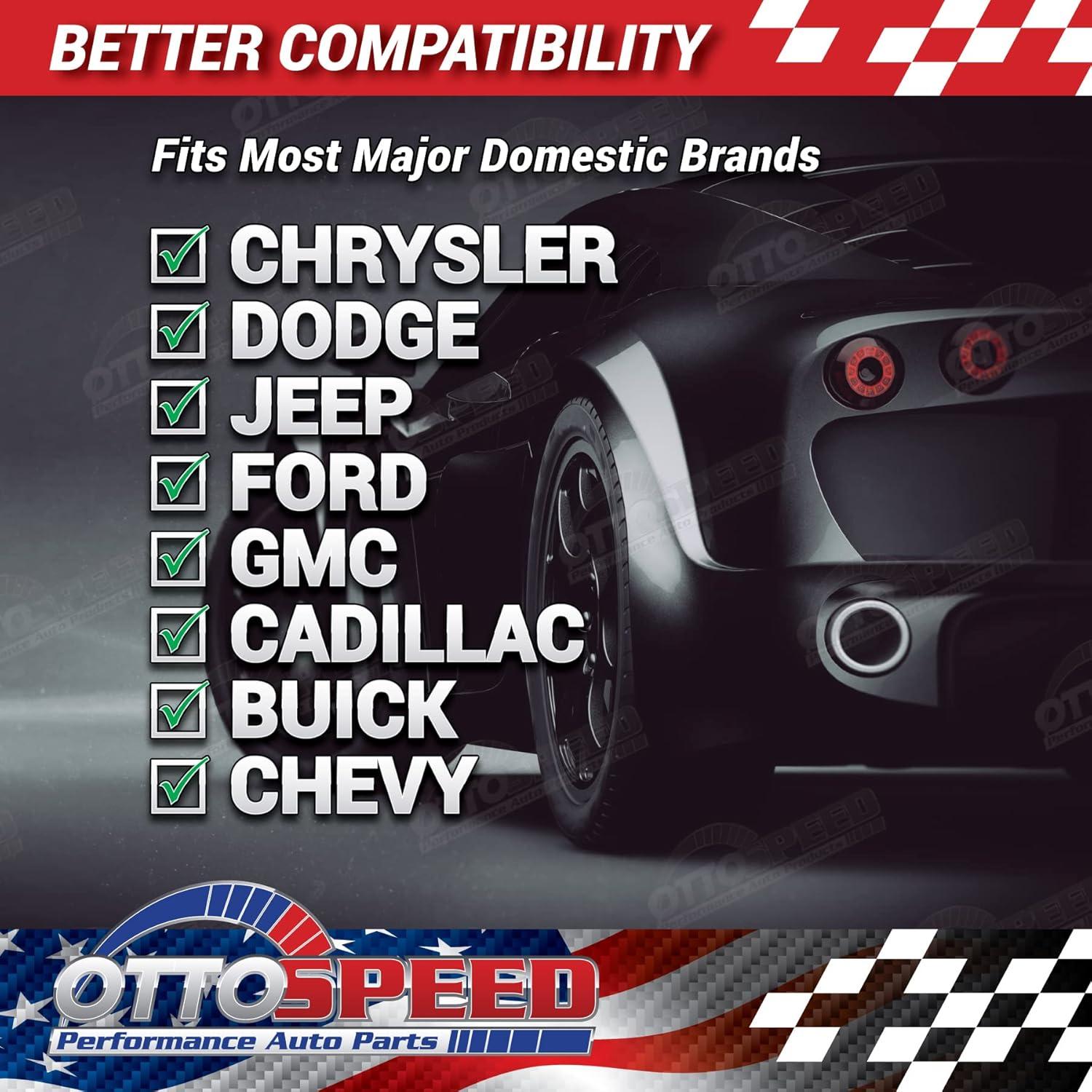 Kit de Tornillos y Tapas para Placas de Matrícula OttoSpeed - 12 Piezas de Acero Inoxidable Negro