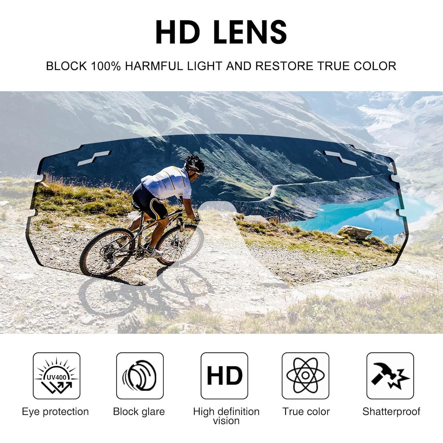 Gafas de sol deportivas AVV UV400 polarizadas para ciclismo