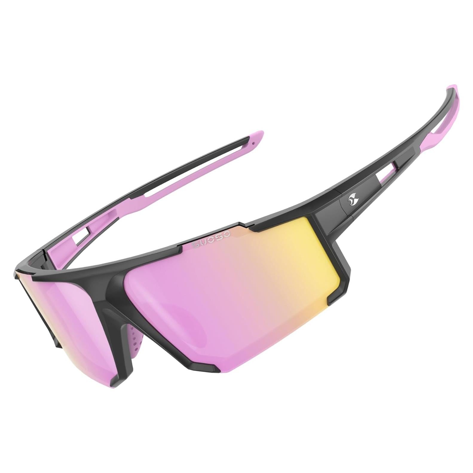 Gafas de Sol Deportivas Polarizadas Suoso UV400 TR90 Rosa