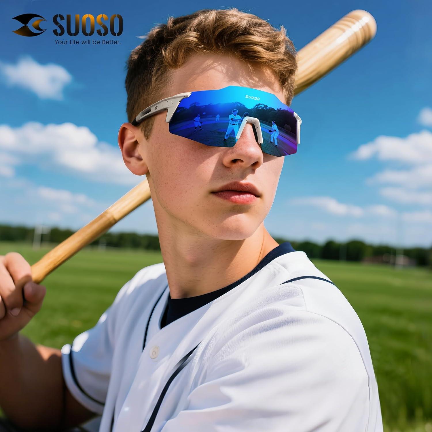 Gafas de Sol Deportivas Suoso Polarizadas UV400 para Hombres