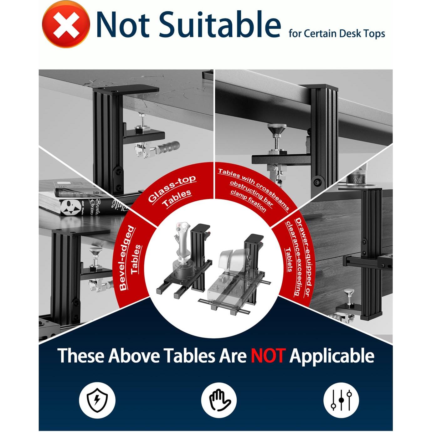 Soporte de Escritorio para Simulador de Vuelo VTUIFBT Estándar