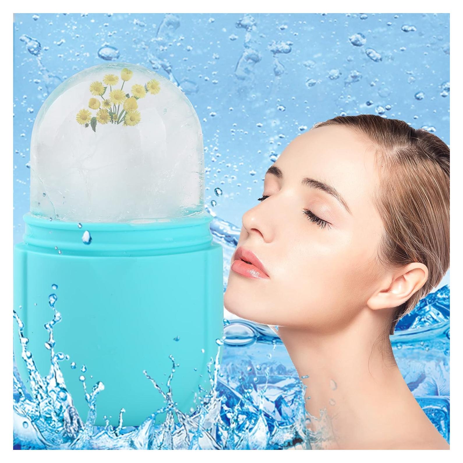 Rodillo de Hielo Facial Chefensty Ovalado Azul - Cuidado Piel