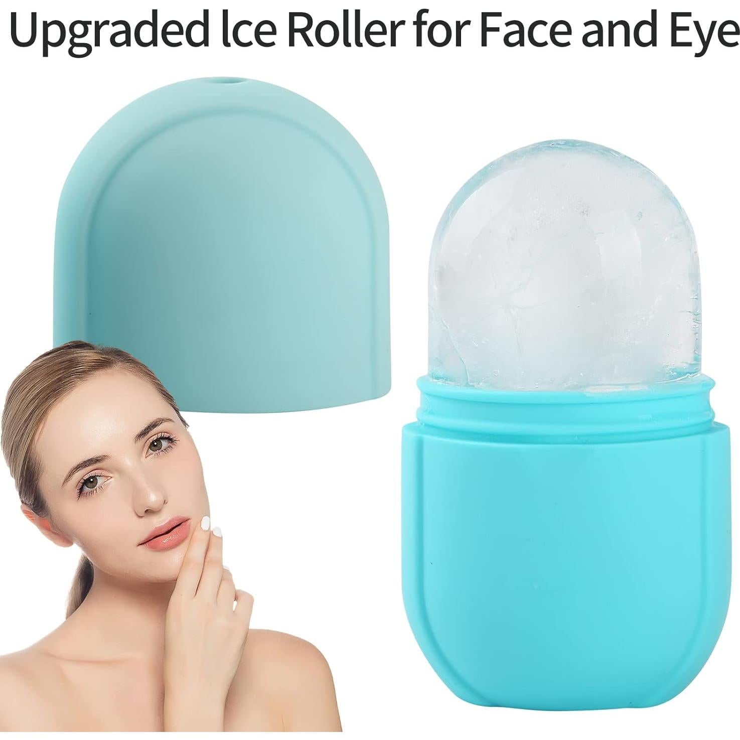 Rodillo de Hielo Facial Chefensty Ovalado Azul - Cuidado Piel