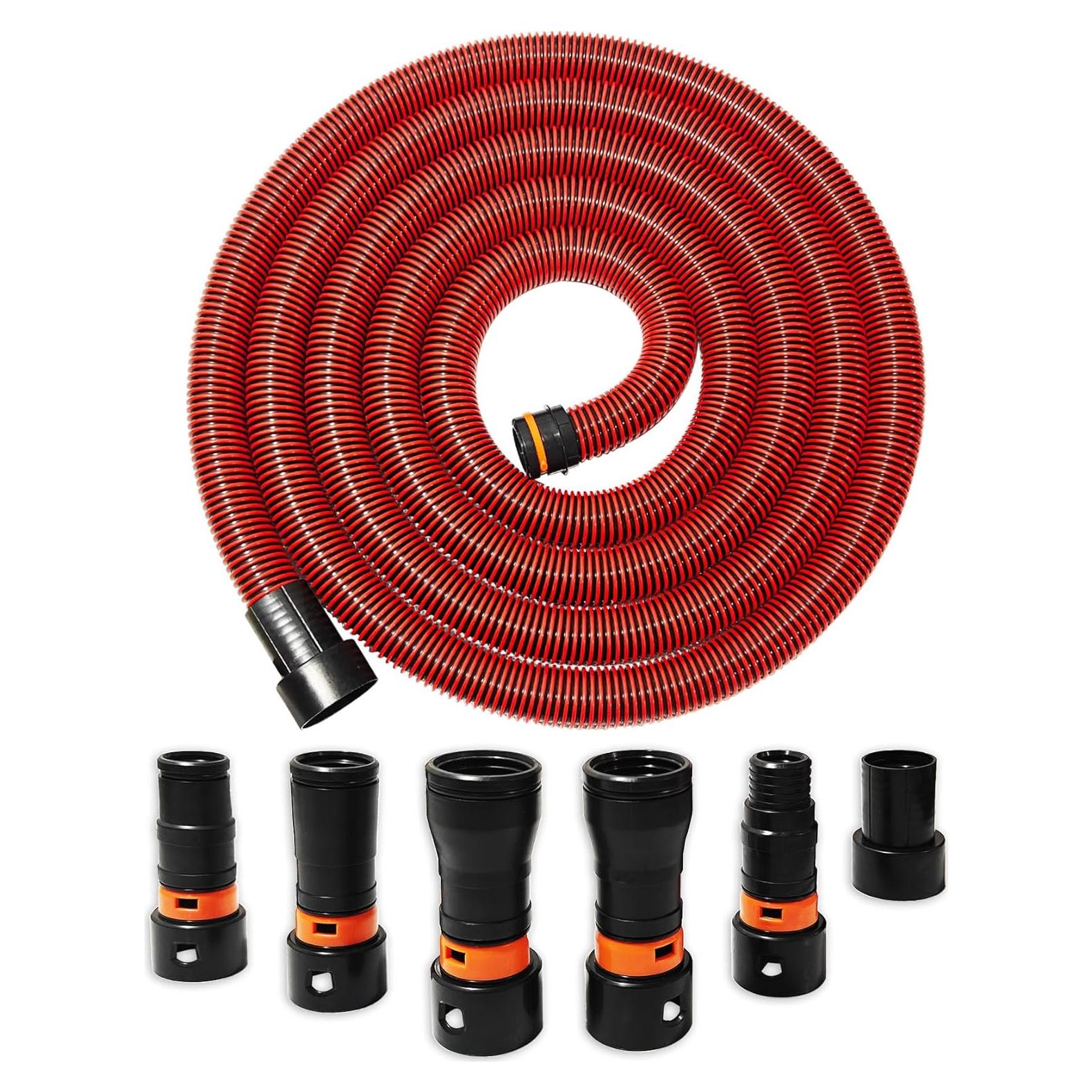Manguera de Aspiradora SMZTools 10 pies con 6 Adaptadores