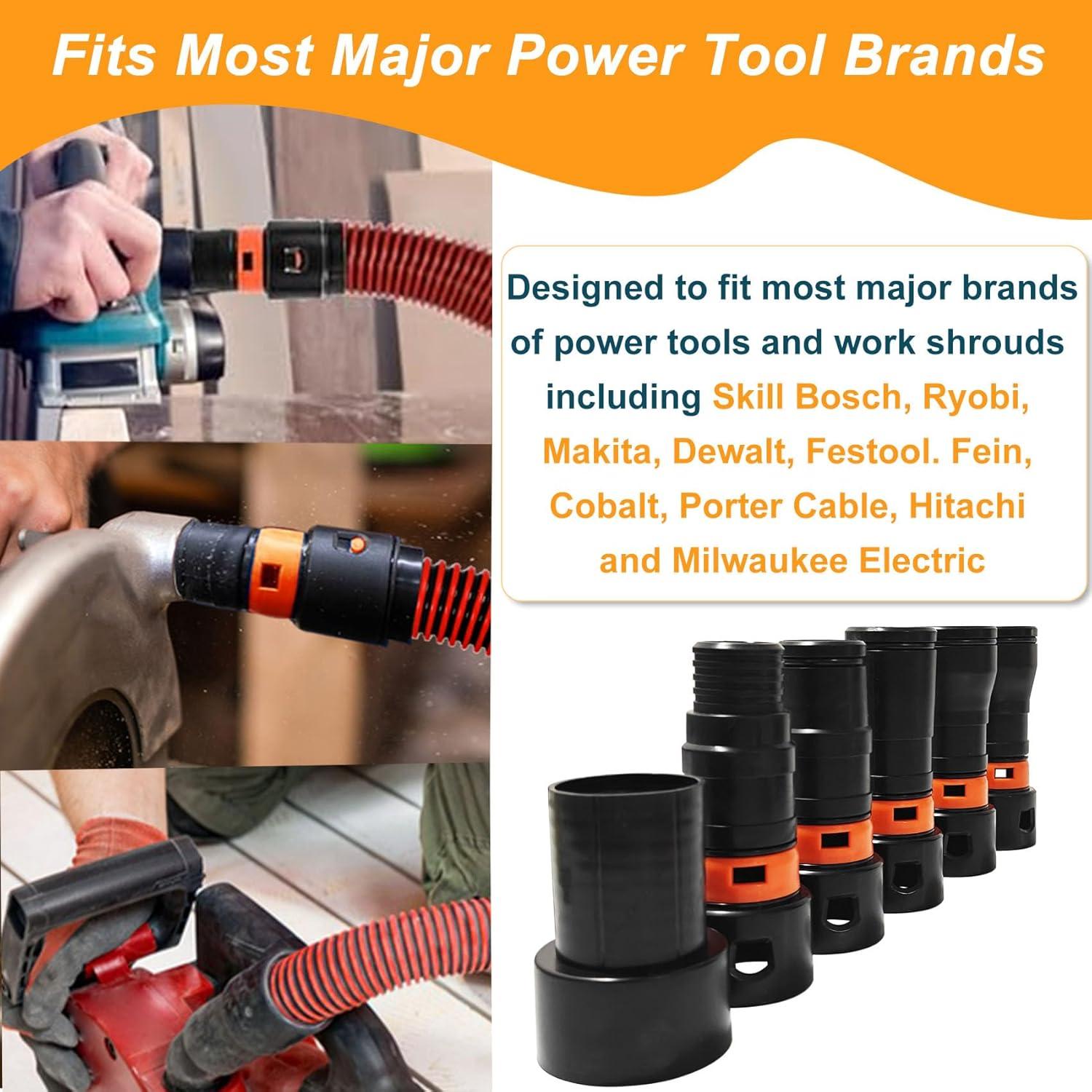 Manguera de Aspiradora SMZTools 10 pies con 6 Adaptadores