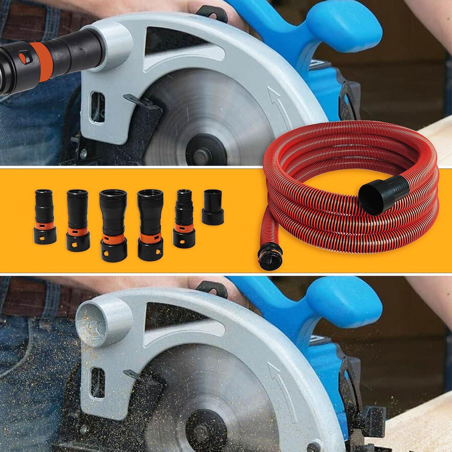 Manguera de Aspiradora SMZTools 10 pies con 6 Adaptadores