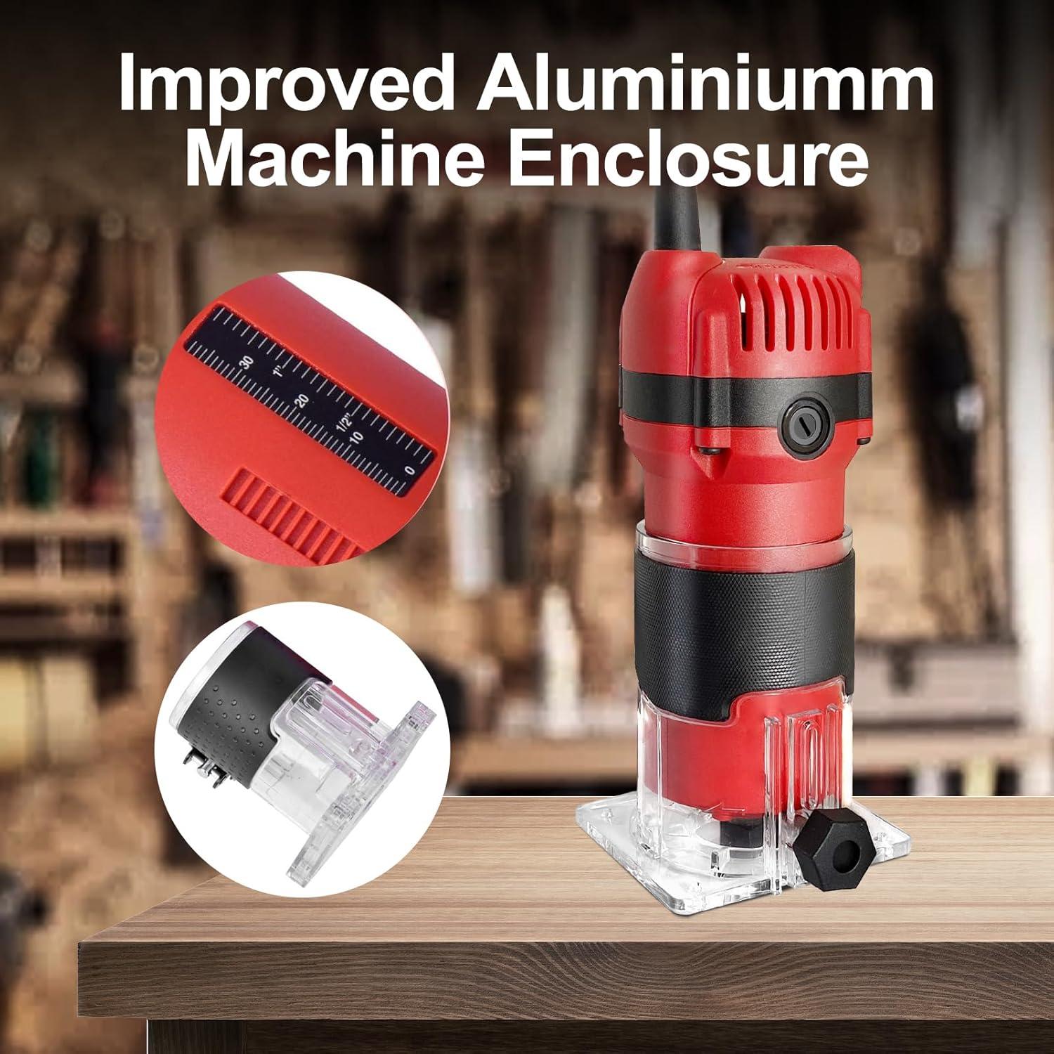 Router de Madera LiunxDromic US5 800W 110V con 12 Brocas