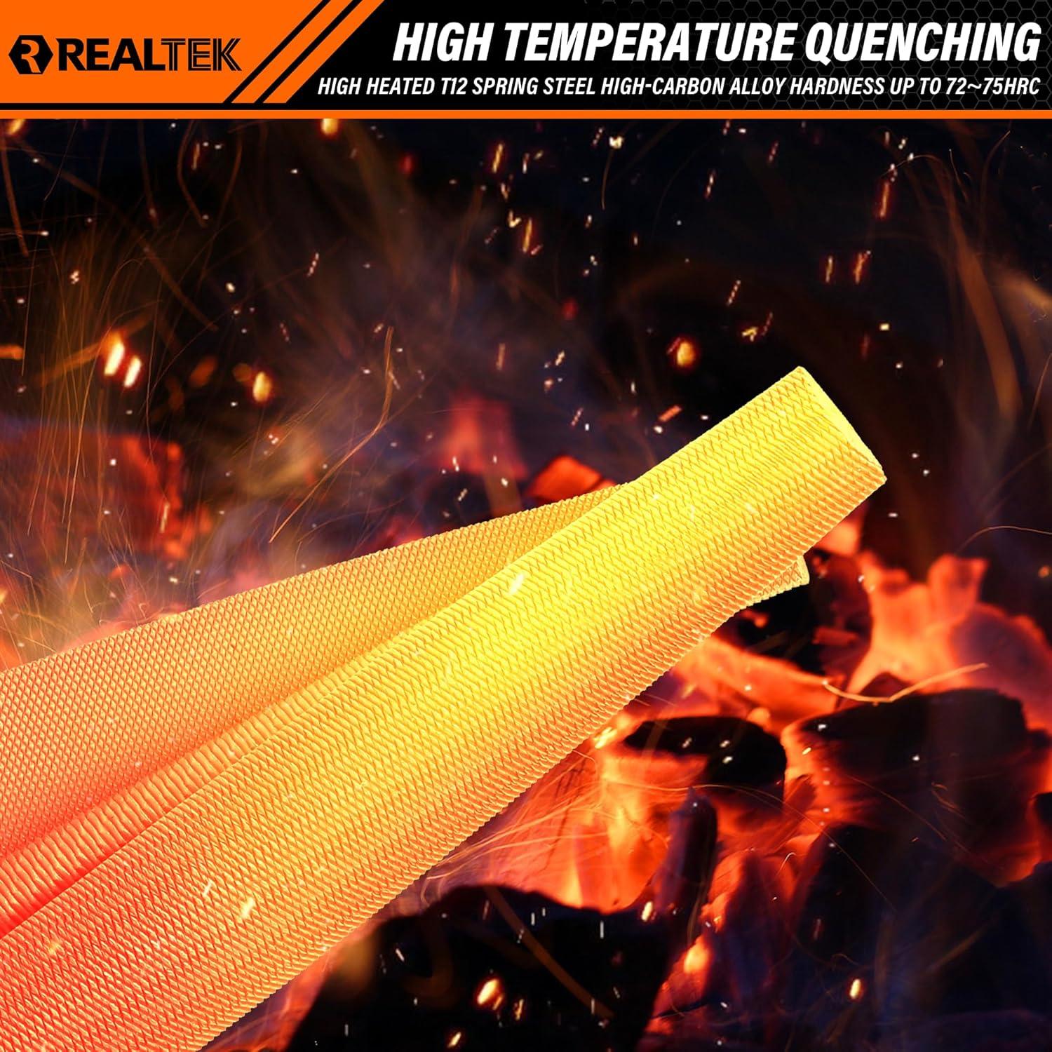 Juego de Archivos de Metal REALTEK 3 Piezas 30.48 cm