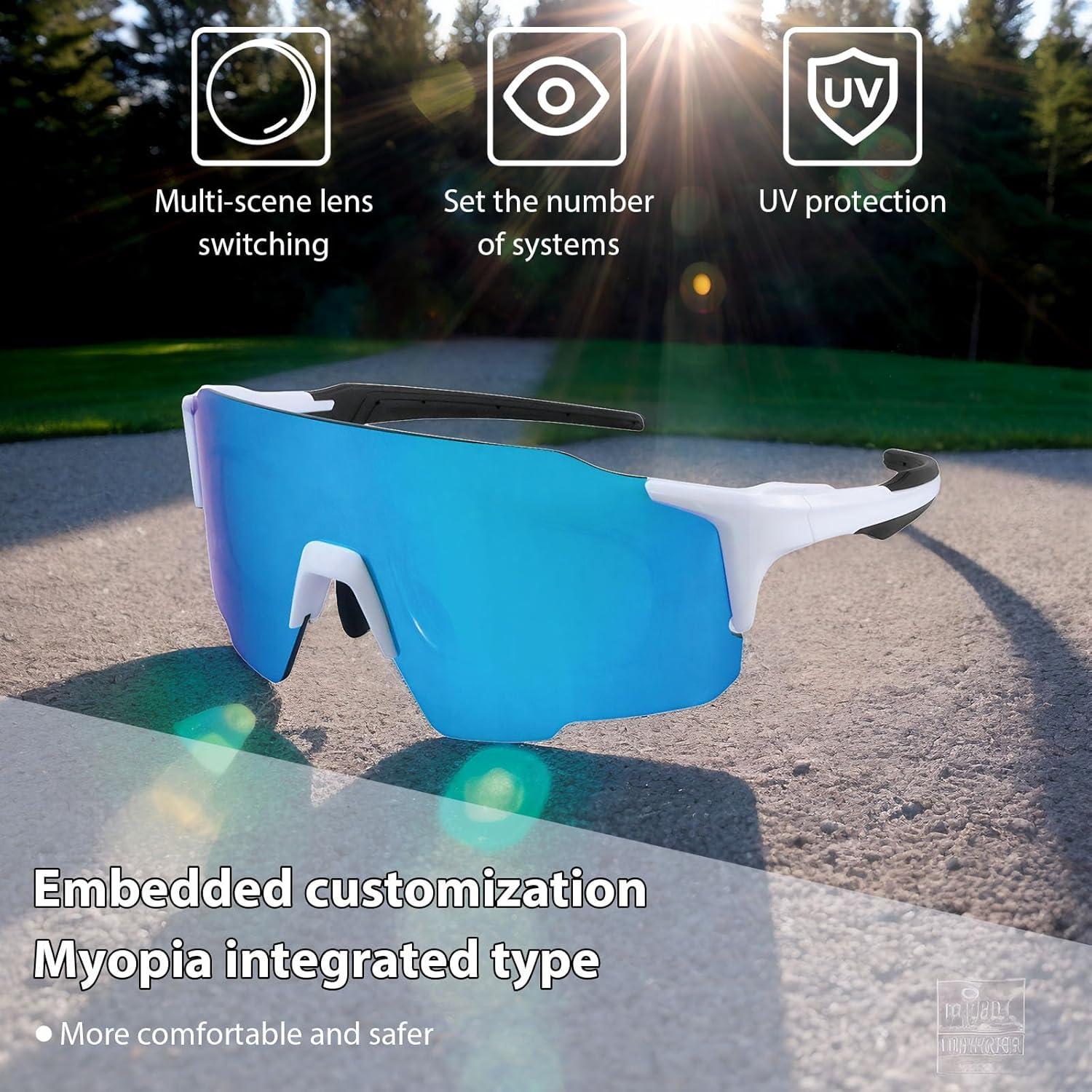 Gafas de sol deportivas TR90 UV400 DoouBao para ciclismo