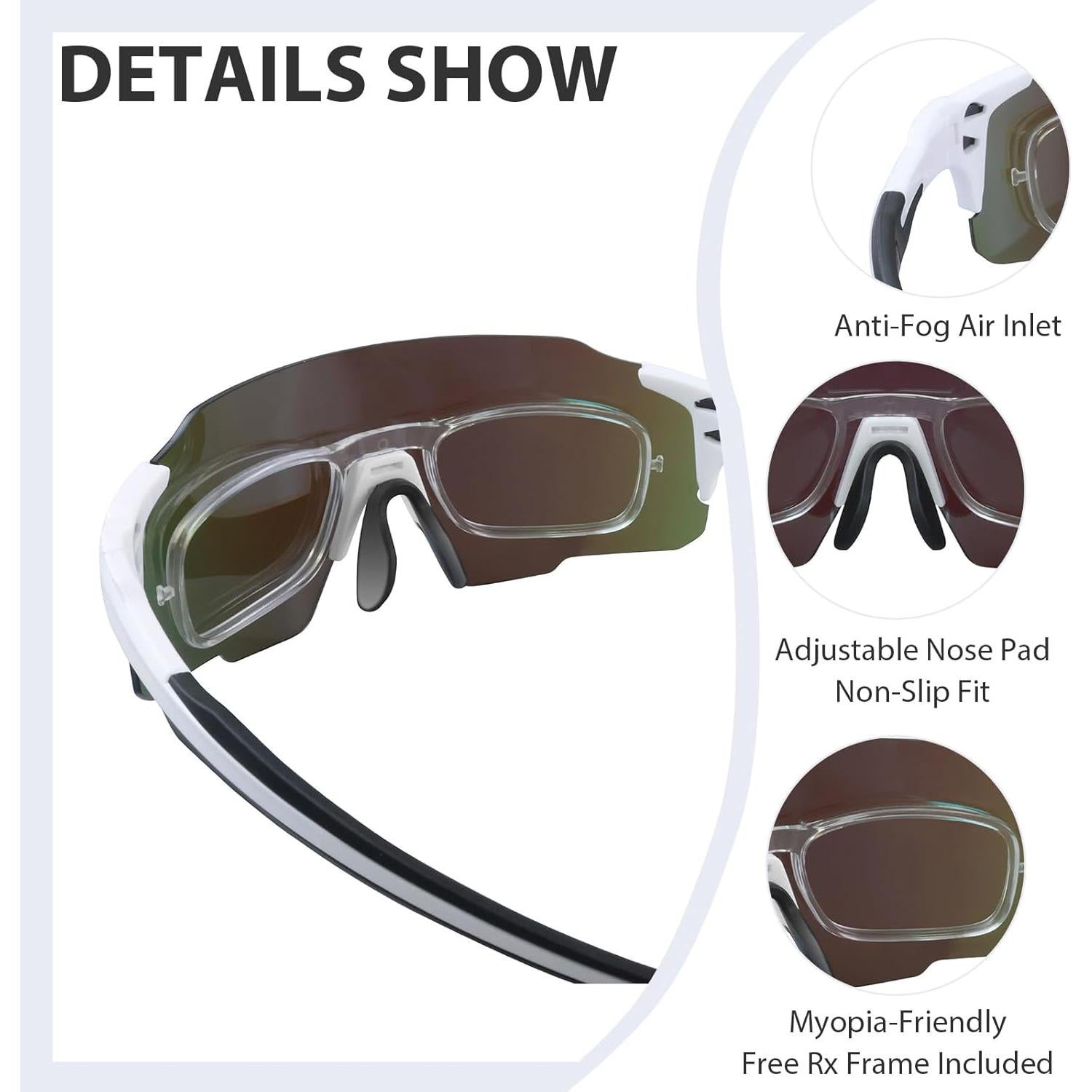 Gafas de sol deportivas TR90 UV400 DoouBao para ciclismo