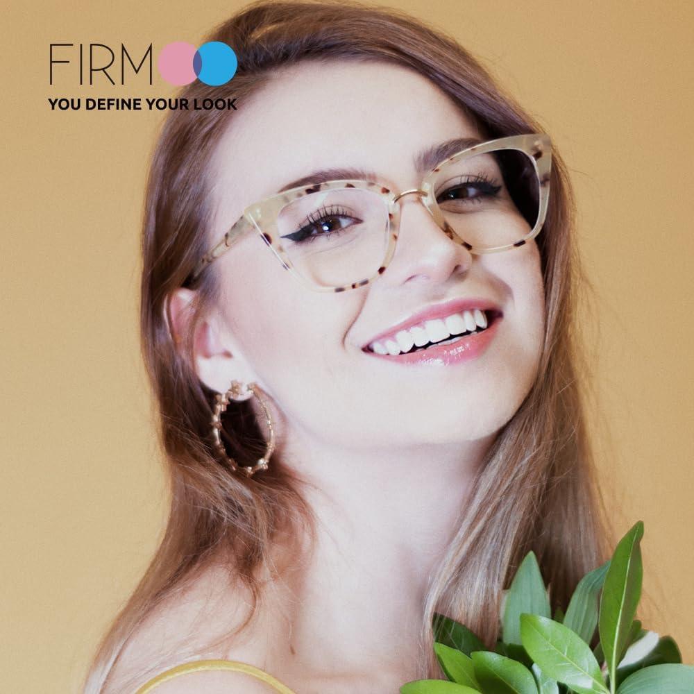 Gafas de luz azul Firmoo Vintage Cateye para mujeres