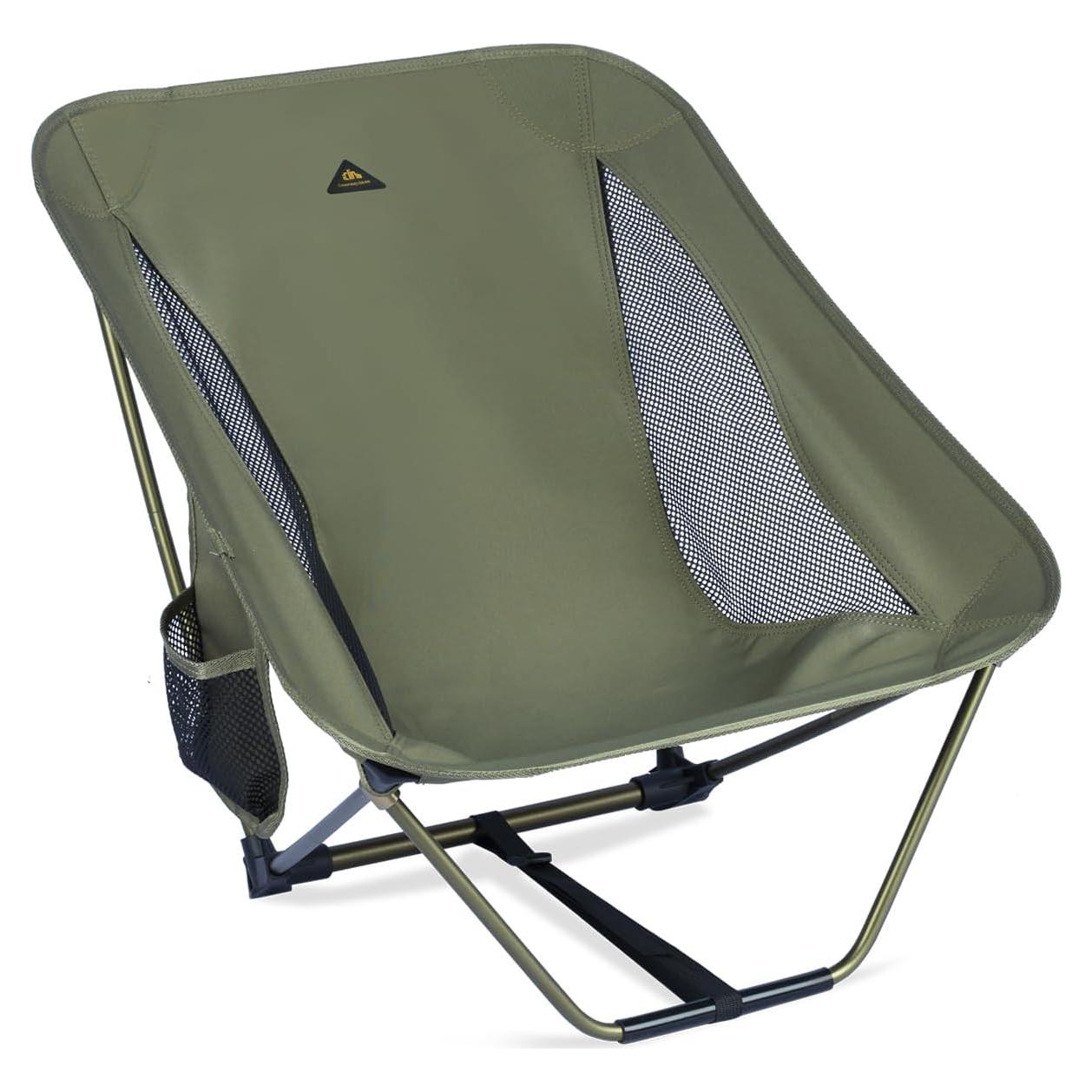 Silla de Camping Plegable iClimb Ultraligera Verde 0.86 kg