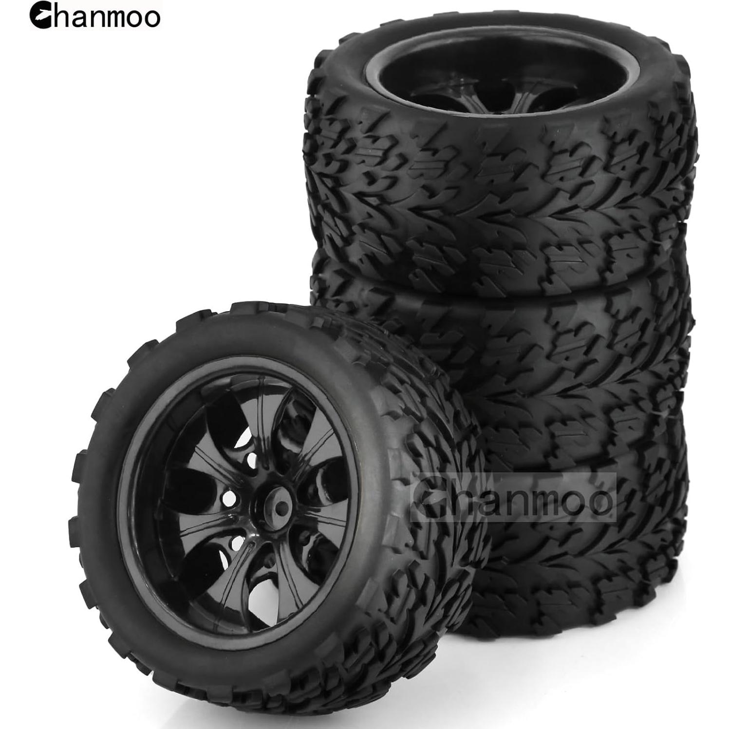 Neumáticos RC 1:10 Chanmoo para Camión Monstruo 4PCS