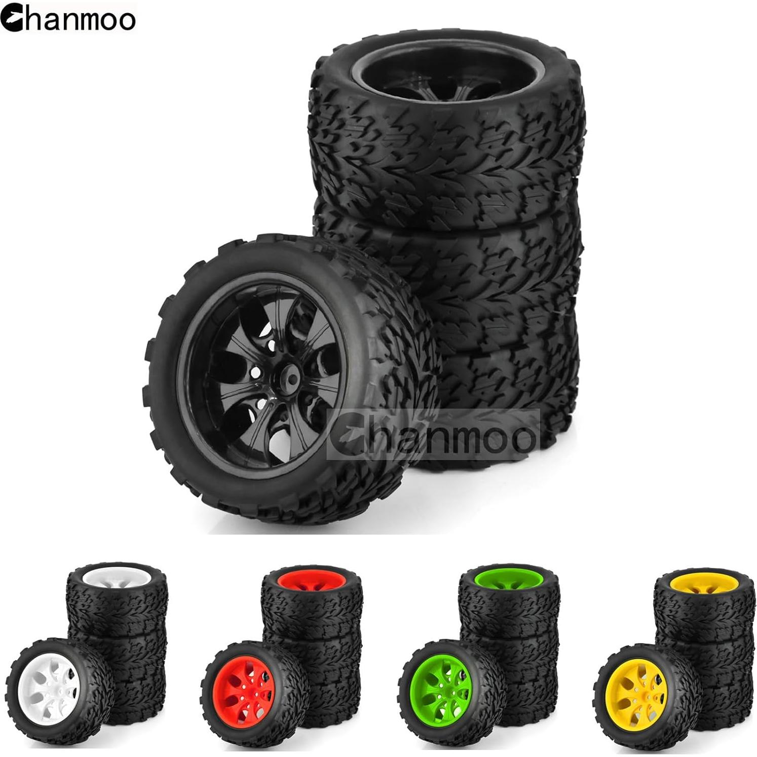 Neumáticos RC 1:10 Chanmoo para Camión Monstruo 4PCS