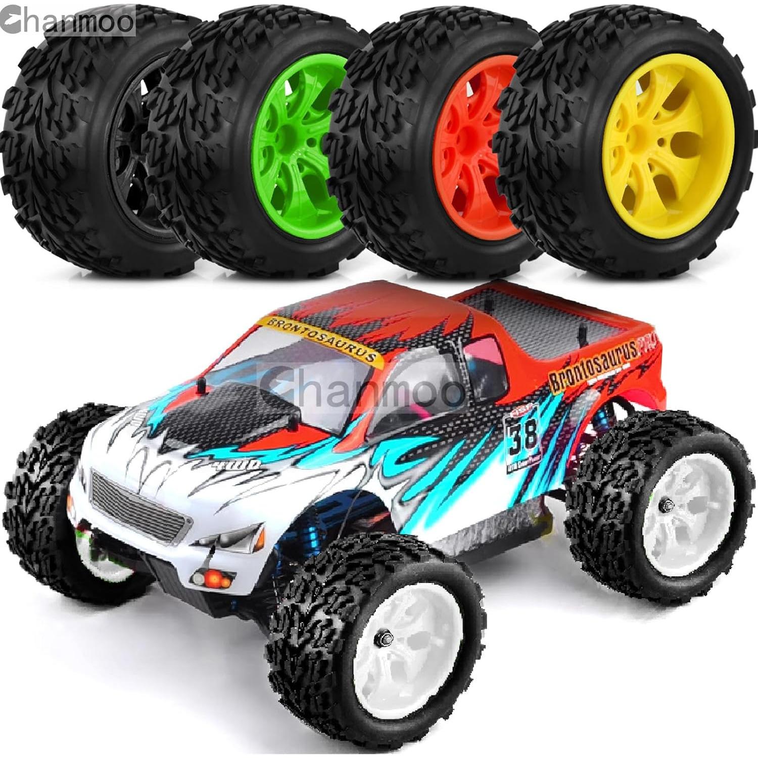Neumáticos RC 1:10 Chanmoo para Camión Monstruo 4PCS