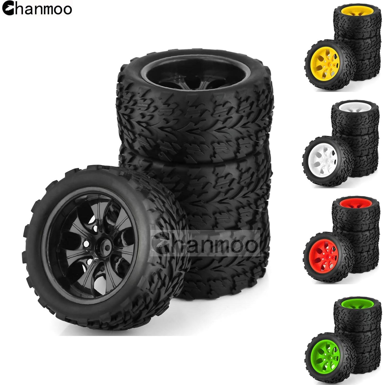 Neumáticos RC 1:10 Chanmoo para Camión Monstruo 4PCS