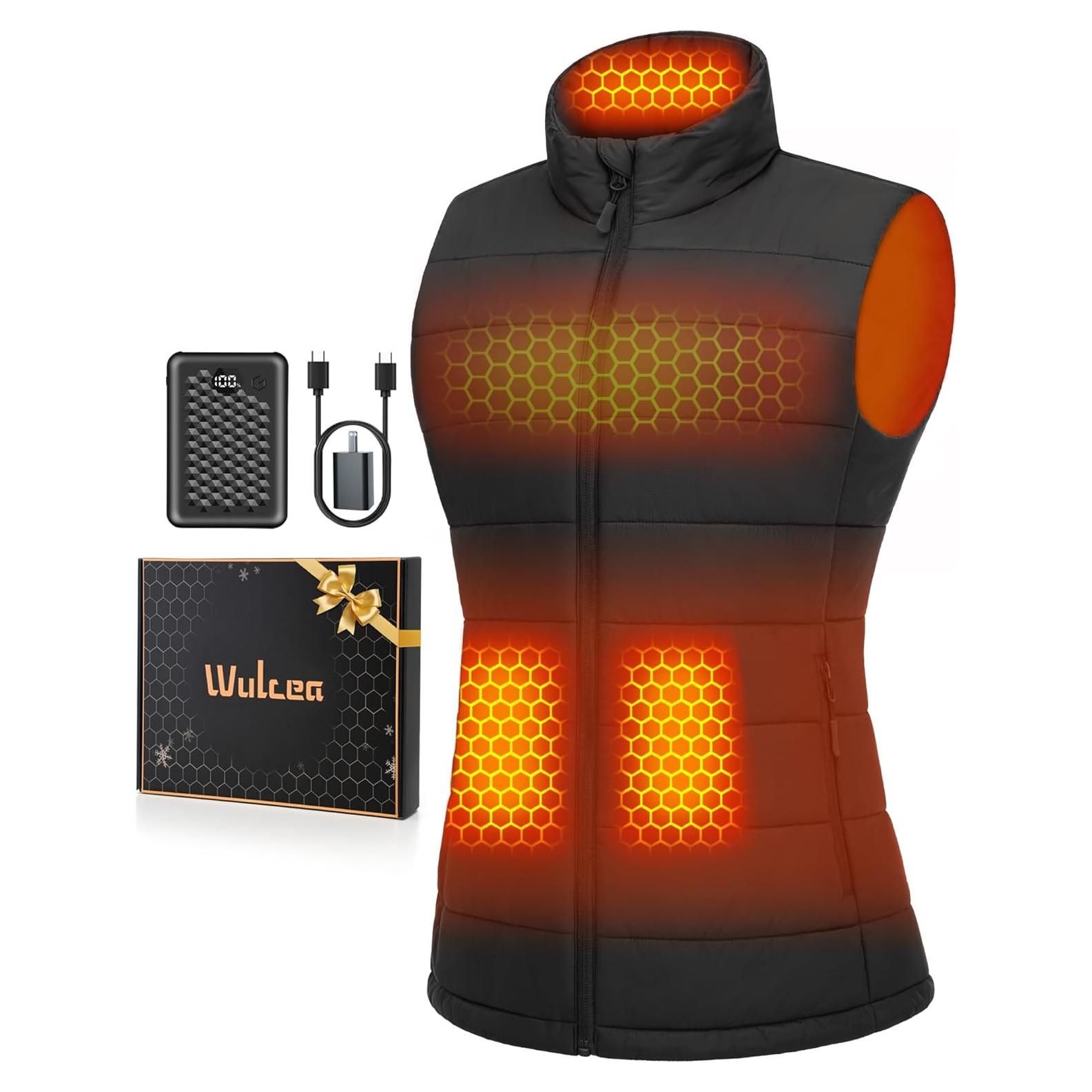 Chaleco Térmico Wulcea para Mujeres 7.4V Grafeno Negro