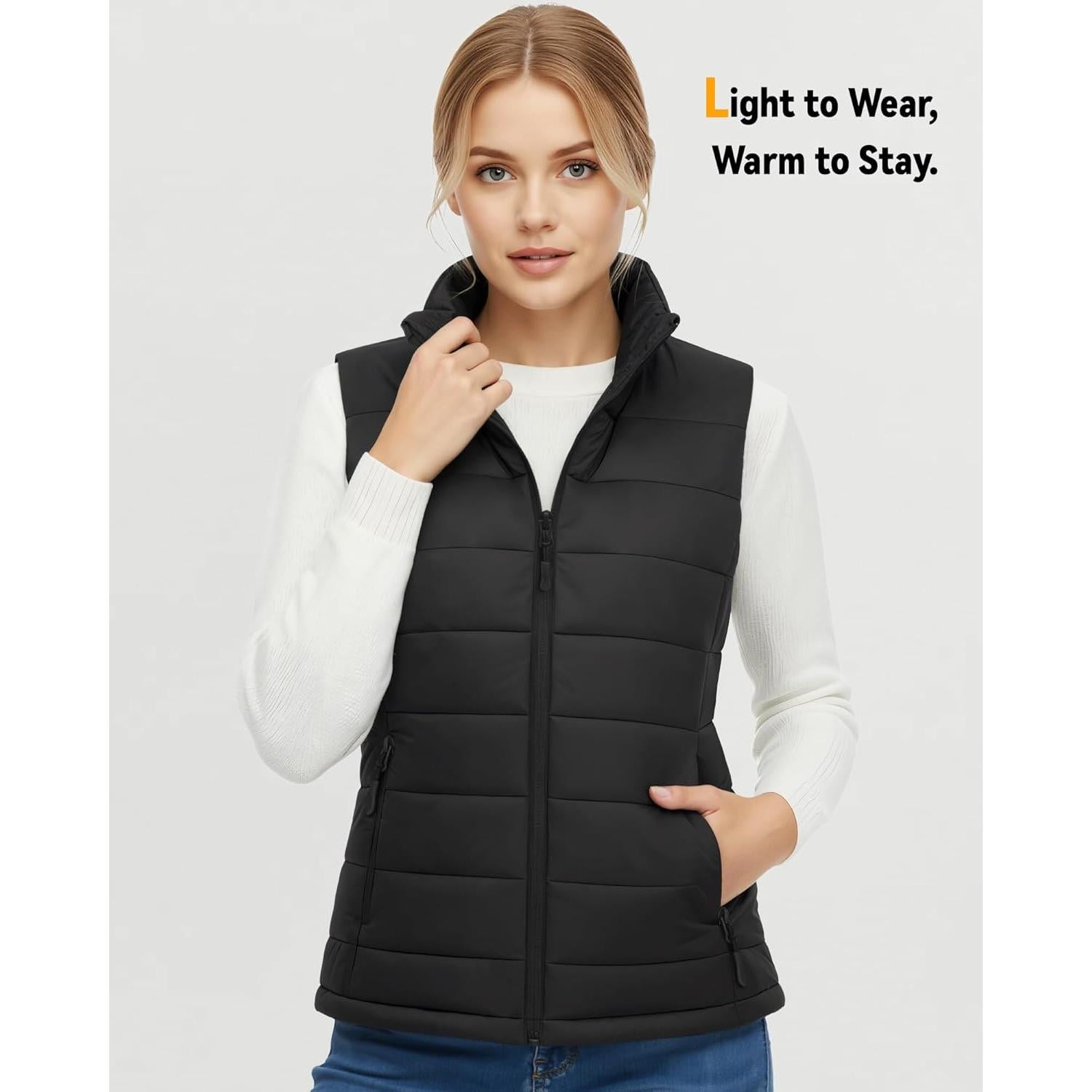 Chaleco Térmico Wulcea para Mujeres 7.4V Grafeno Negro