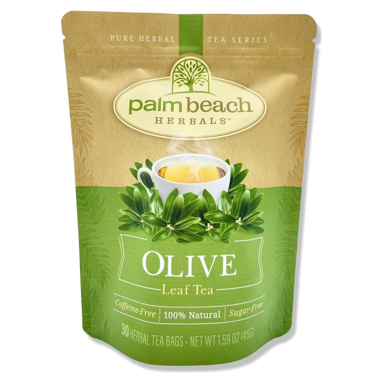 Té de Hoja de Olivo Hierbas Medicinales Palm Beach 30 Bolsas