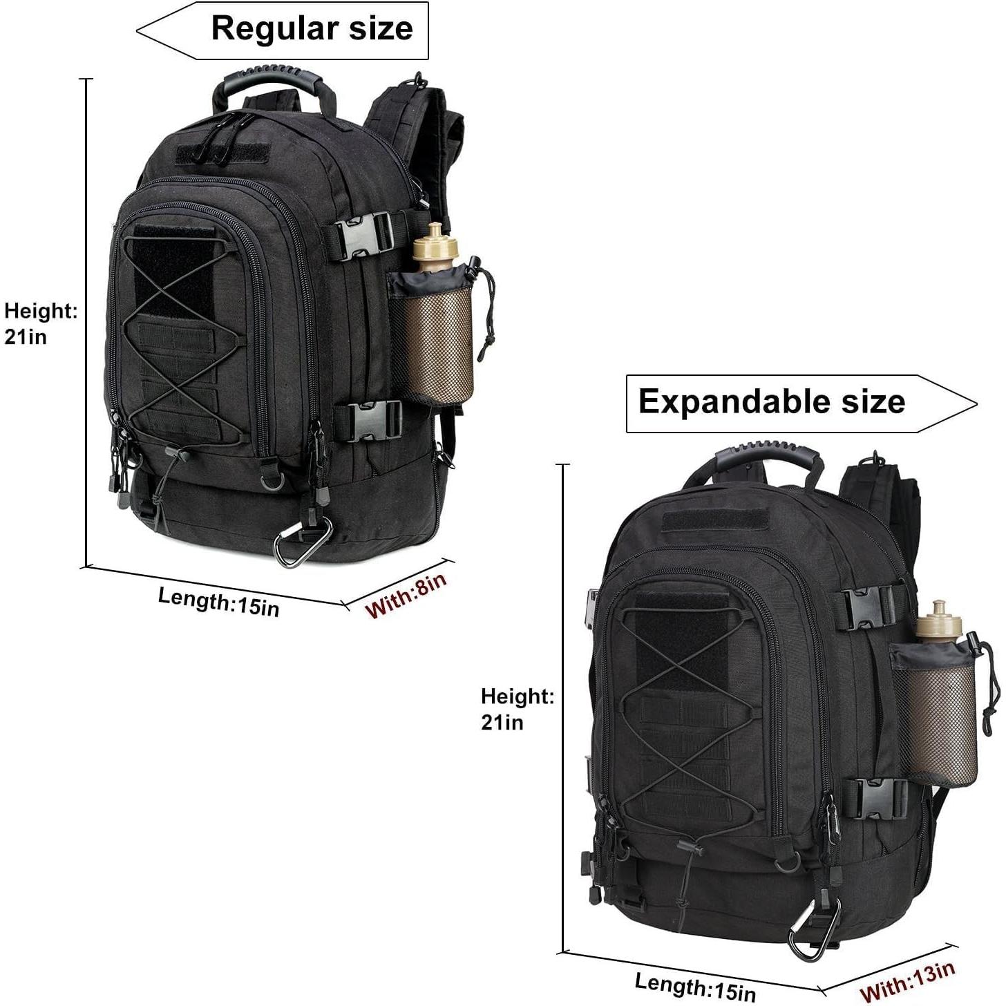 Mochila táctica militar HYKING 39-64L expandible para 3 días