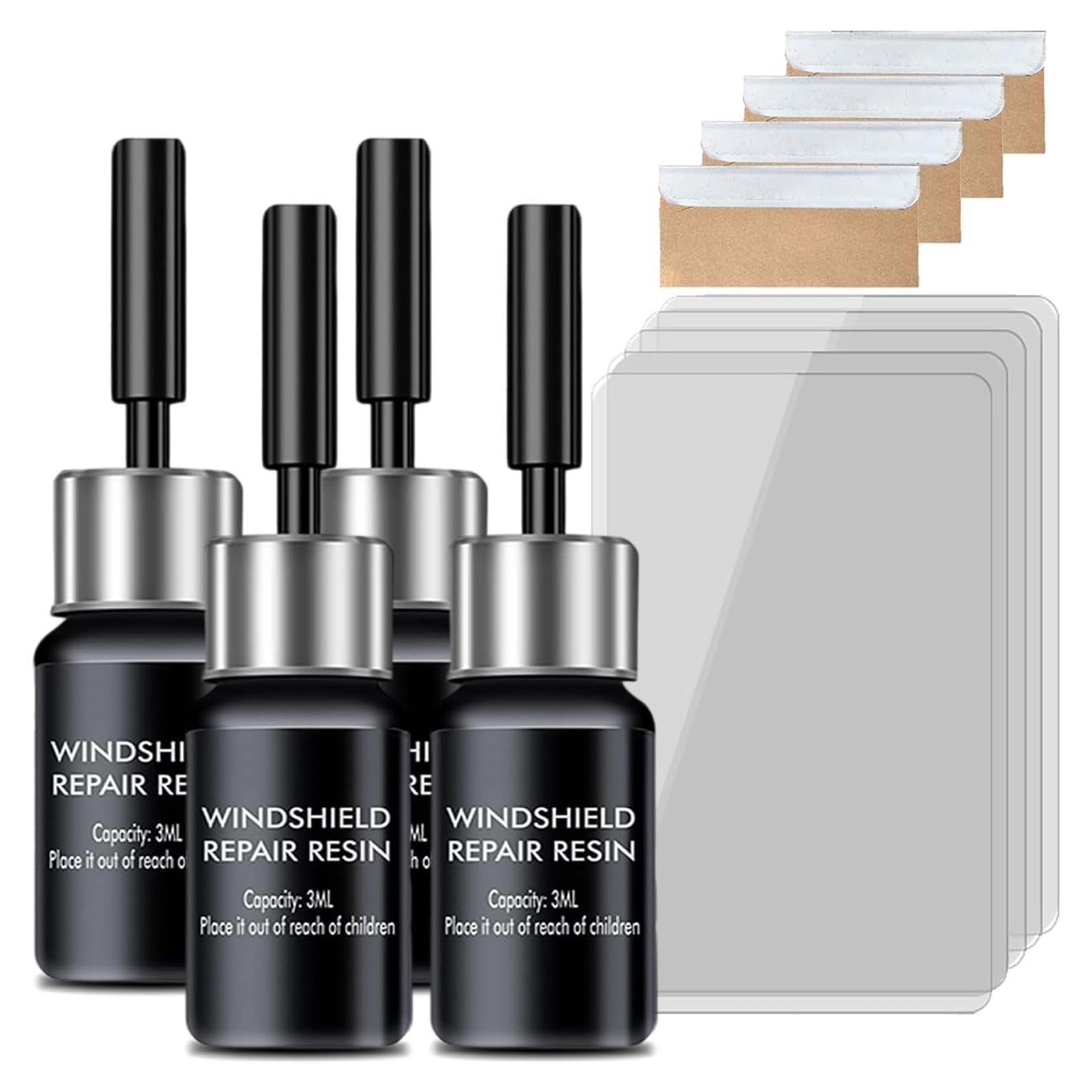 Kit de Reparación de Grietas en Parabrisas FNIUANF - 4 Piezas