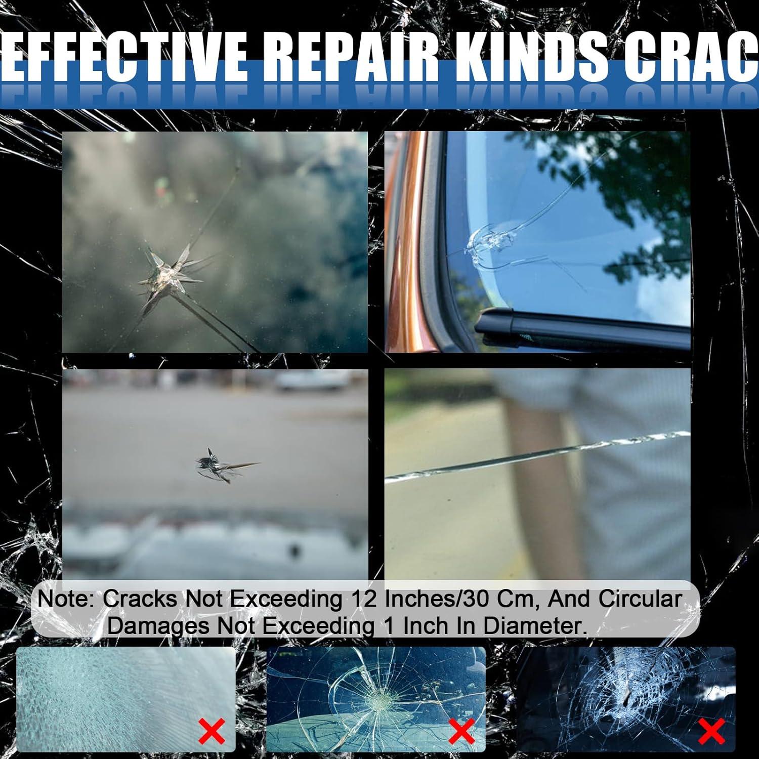 Kit de Reparación de Grietas en Parabrisas FNIUANF - 4 Piezas