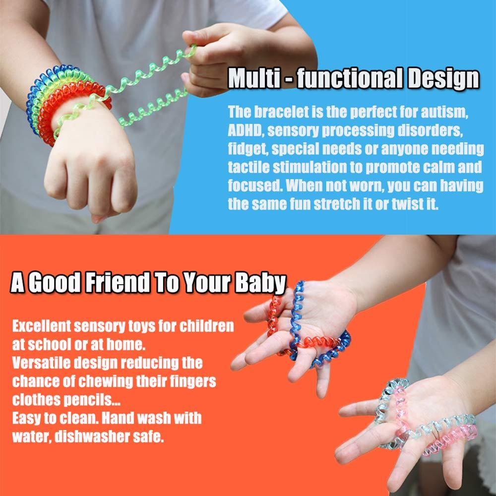 Pulseras sensoriales elásticas Maberry - 12 unidades para niños