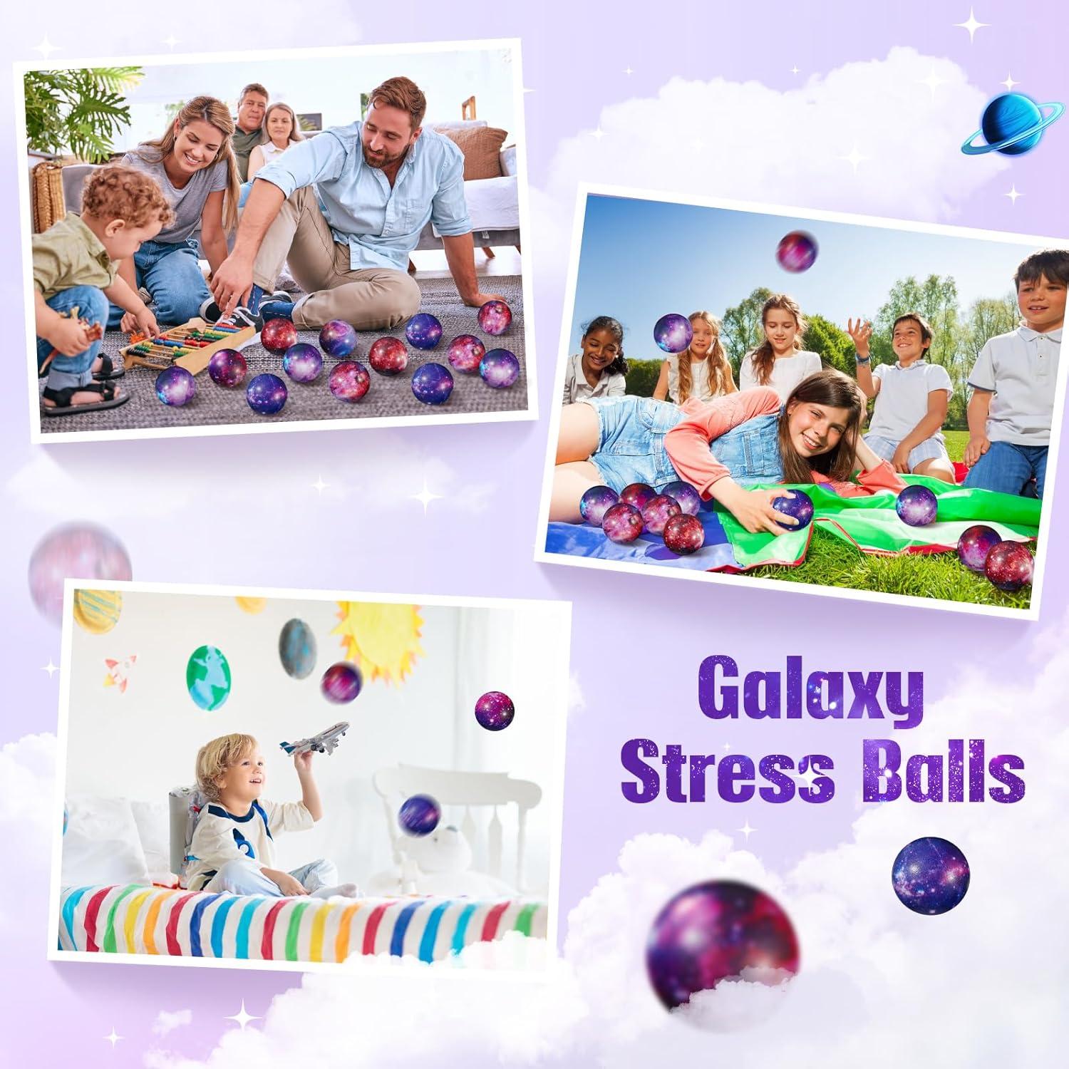 36 Pelotas Antiestrés Galácticas Jenaai 5 cm Espuma