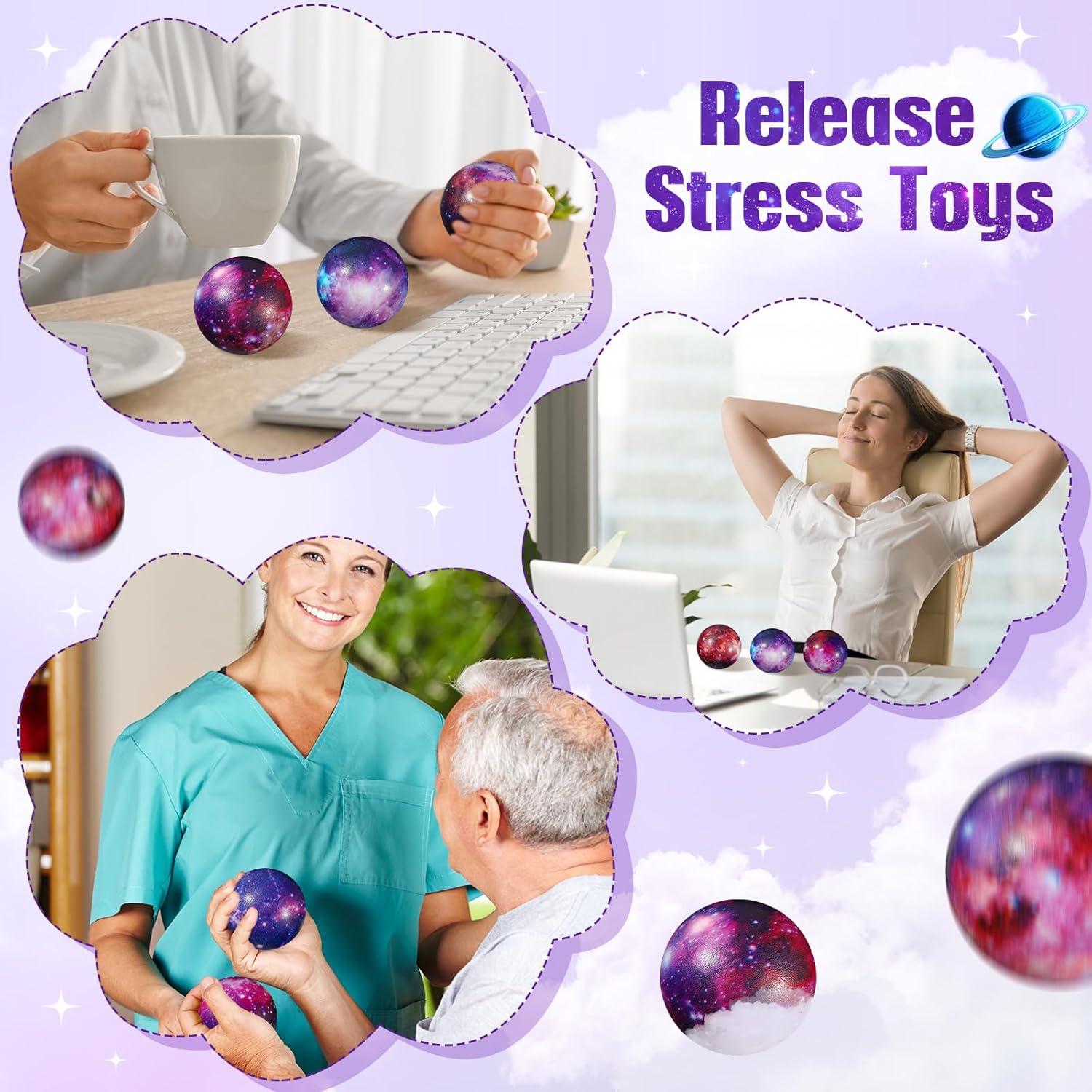36 Pelotas Antiestrés Galácticas Jenaai 5 cm Espuma