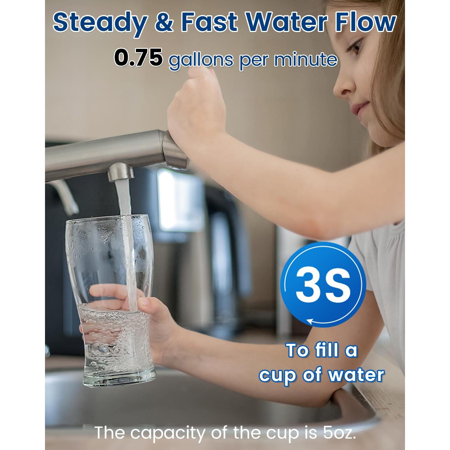 Purificador de Agua Vortopt Q5-UF 24000 Galones Bajo Fregadero